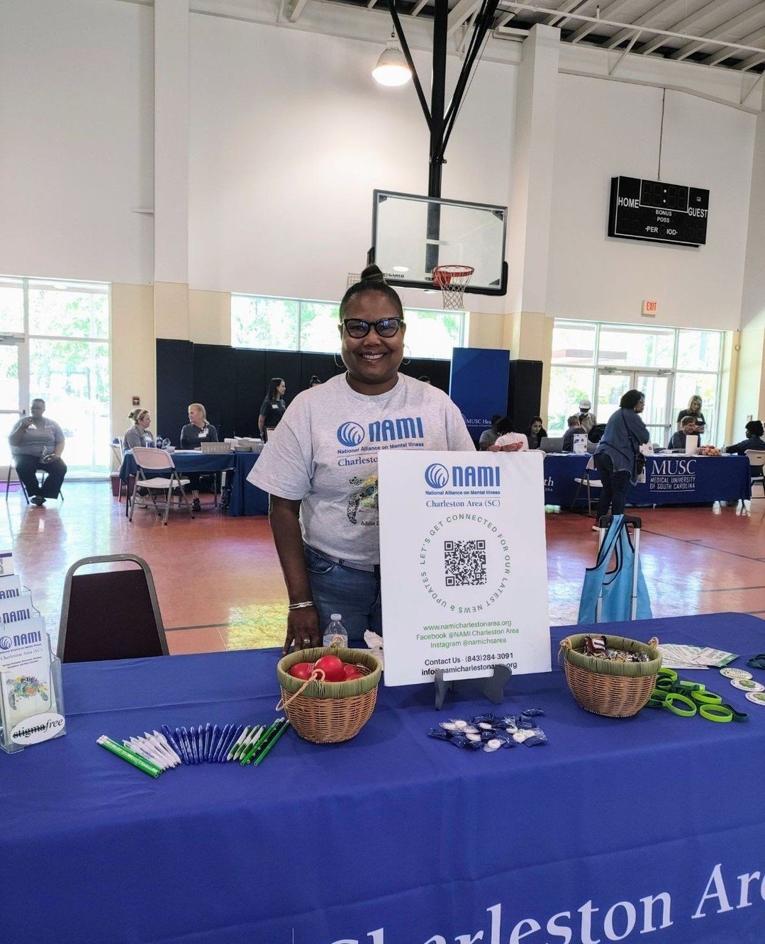 Malinda Terry bringing joy and support to the Greater Goodwill Church Community Fair in Mt. Pleasant. Community events like these remind us of the power of togetherness in nurturing our mental well-being. ⁠
⁠
Let's celebrate the spirit of unity and c