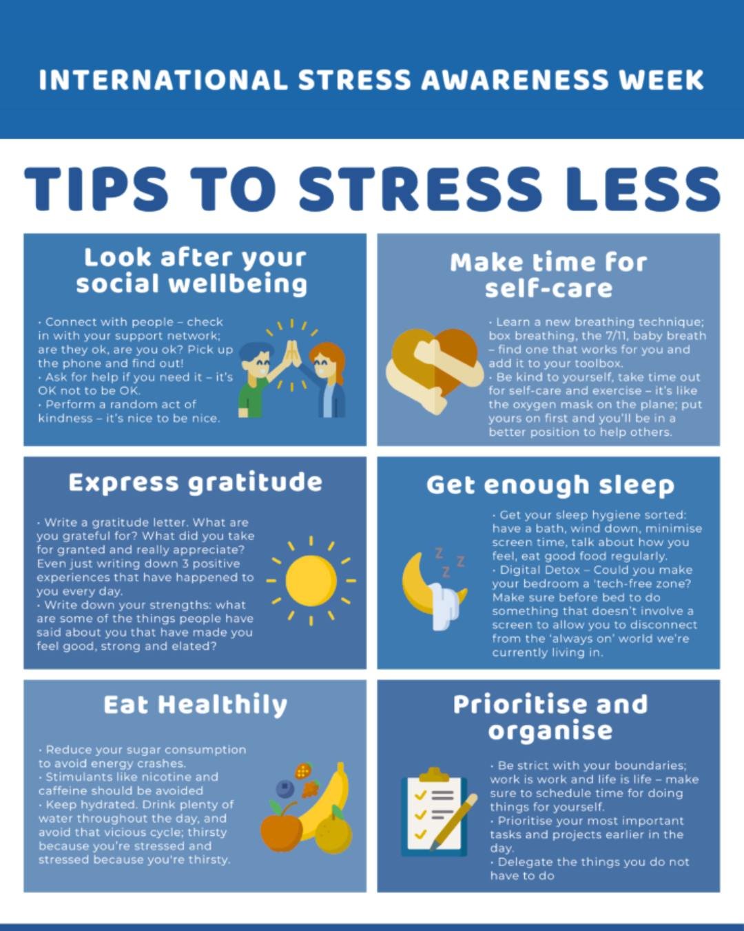 Stress looks different for everyone &mdash; and that&rsquo;s okay. This International Stress Awareness Week, we&rsquo;re reminding you to take care of your mental well-being and lean on your community for support. Together, we can make conversations 