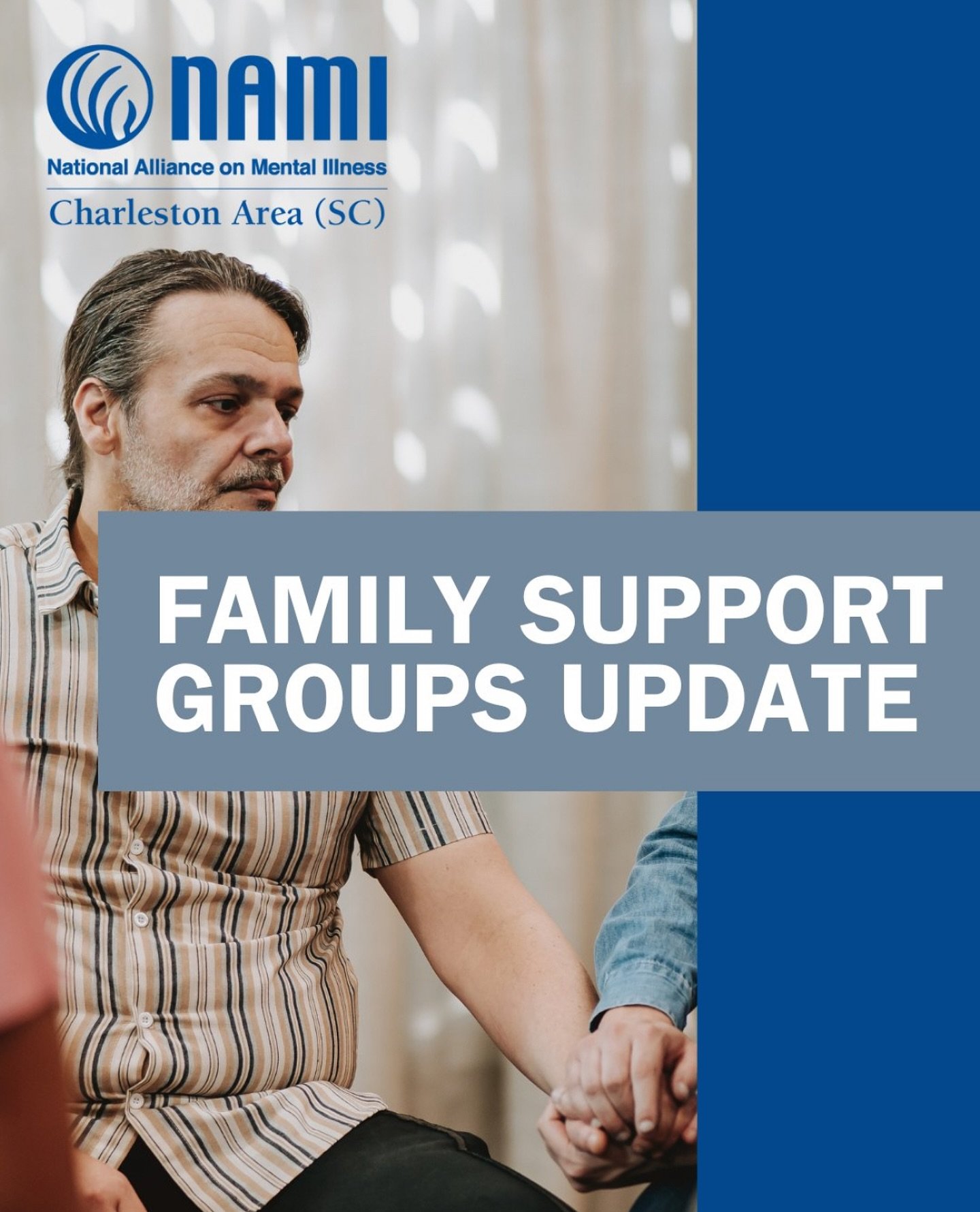 Our Family Support Group in Mount Pleasant on Friday 11/28 is canceled. Thank you for your patience and we hope to see you soon.