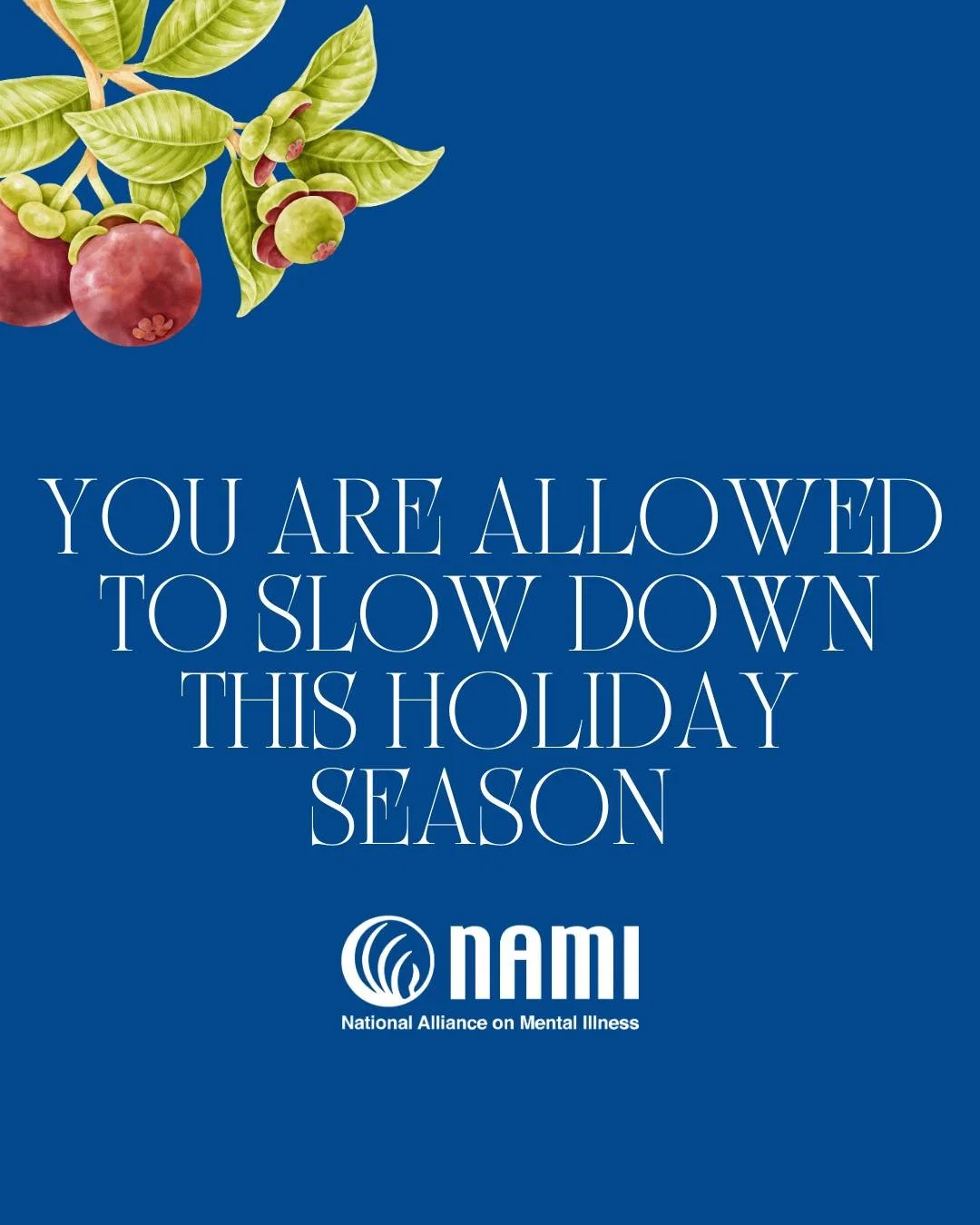 It's okay to slow down this Holiday season! Rest &amp; enjoy time whether it's just you, family, or with friends. It's okay to take a step back and go offline! It's important to protect your mental health &amp; the holidays can be hard.