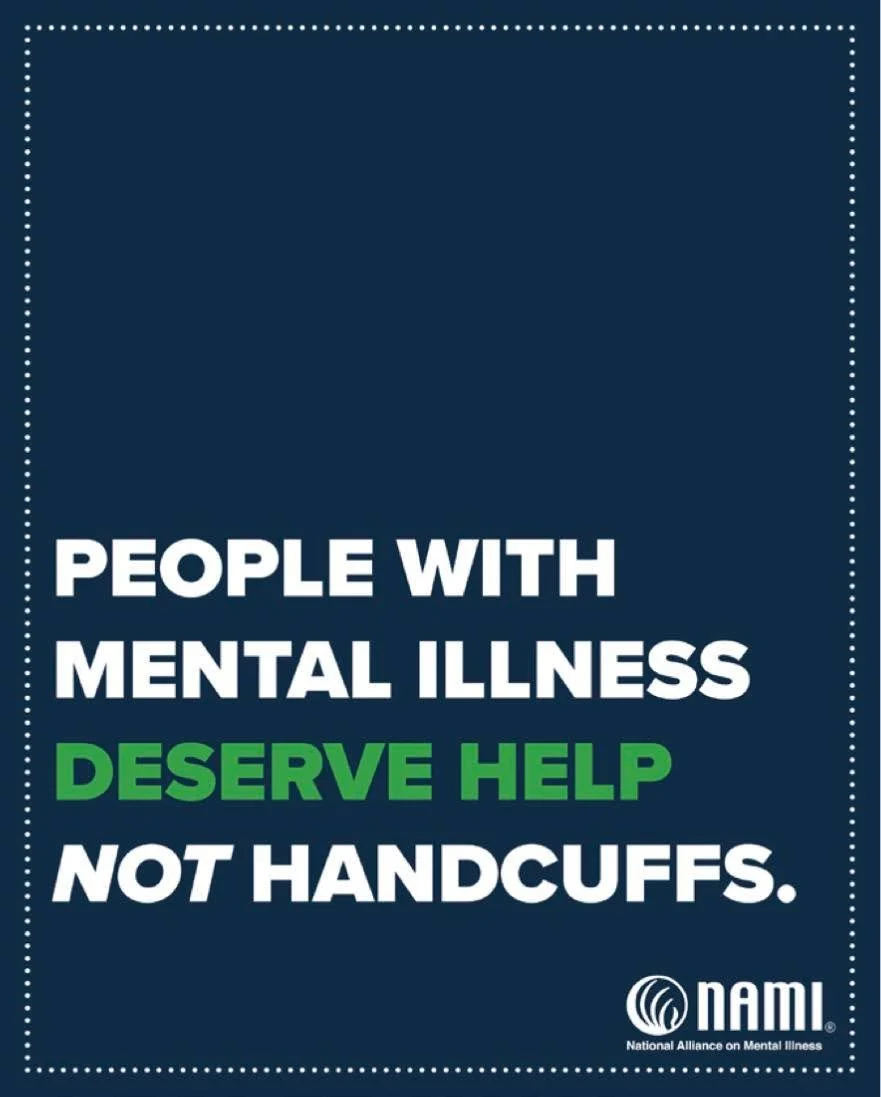 Are you struggling to get your loved one access to mental health care while incarcerated? 

Find tips on advocating for care in NAMI&rsquo;s new guide about navigating the criminal justice system. 

Download it at nami.org/CJGuide