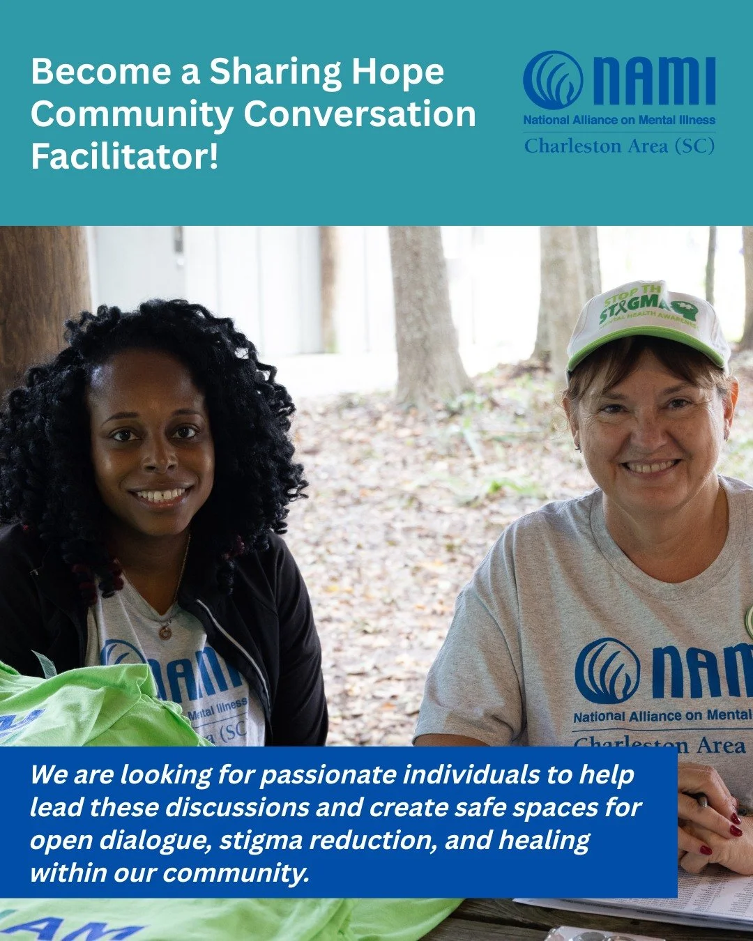 Become a Sharing Hope Community Conversation Facilitator!

We&rsquo;re looking for passionate individuals to help lead meaningful discussions and create safe spaces for open dialogue, stigma reduction, and healing within our community.

Facilitator R