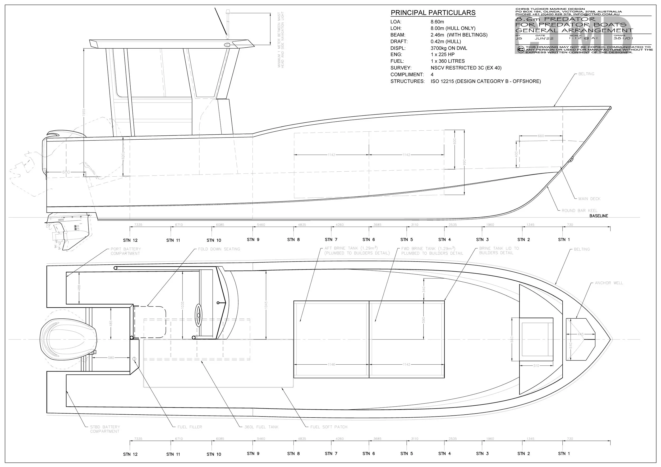8.6m Workboat — Chris Tucker Marine Design