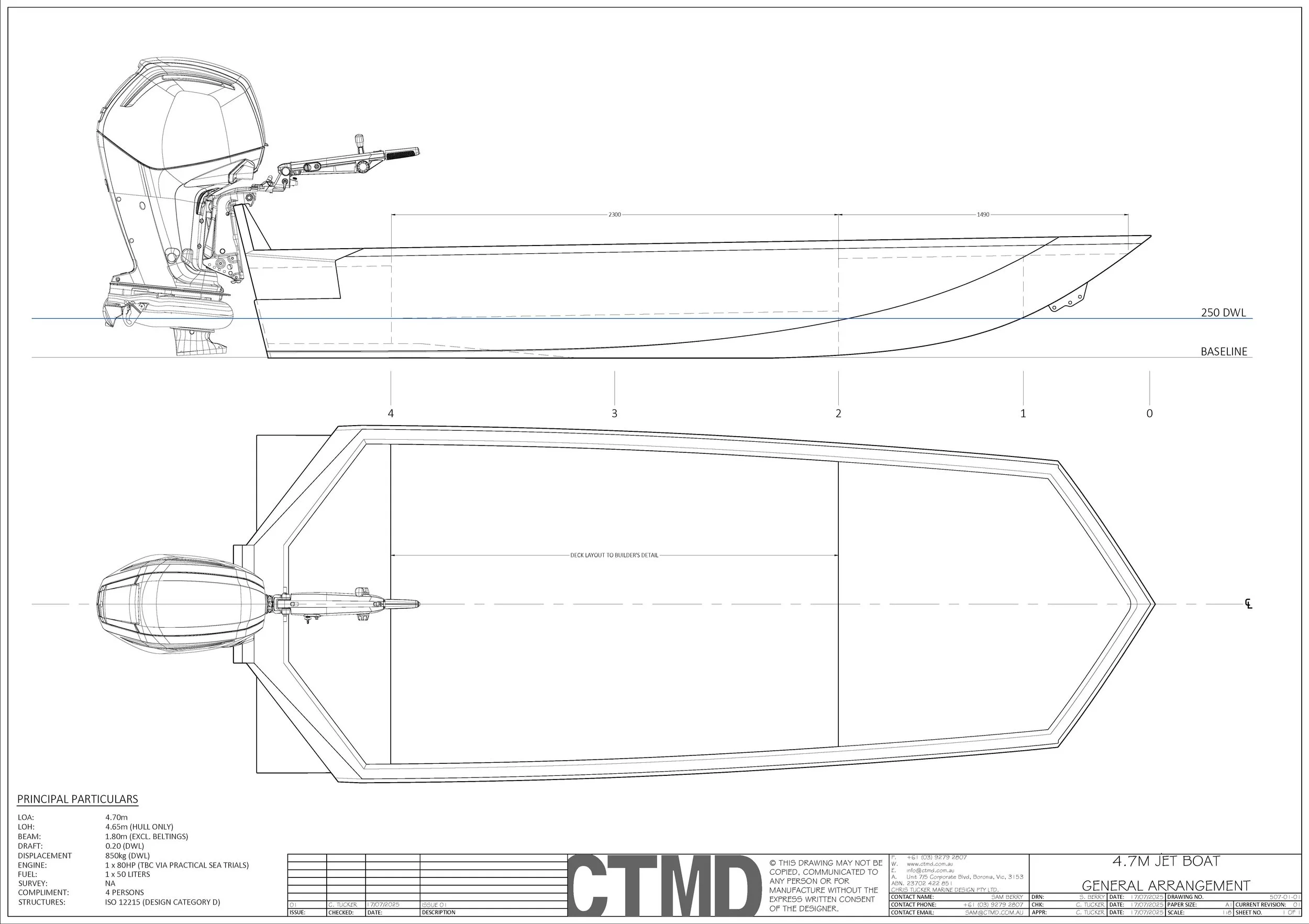 4.7m Jet Boat