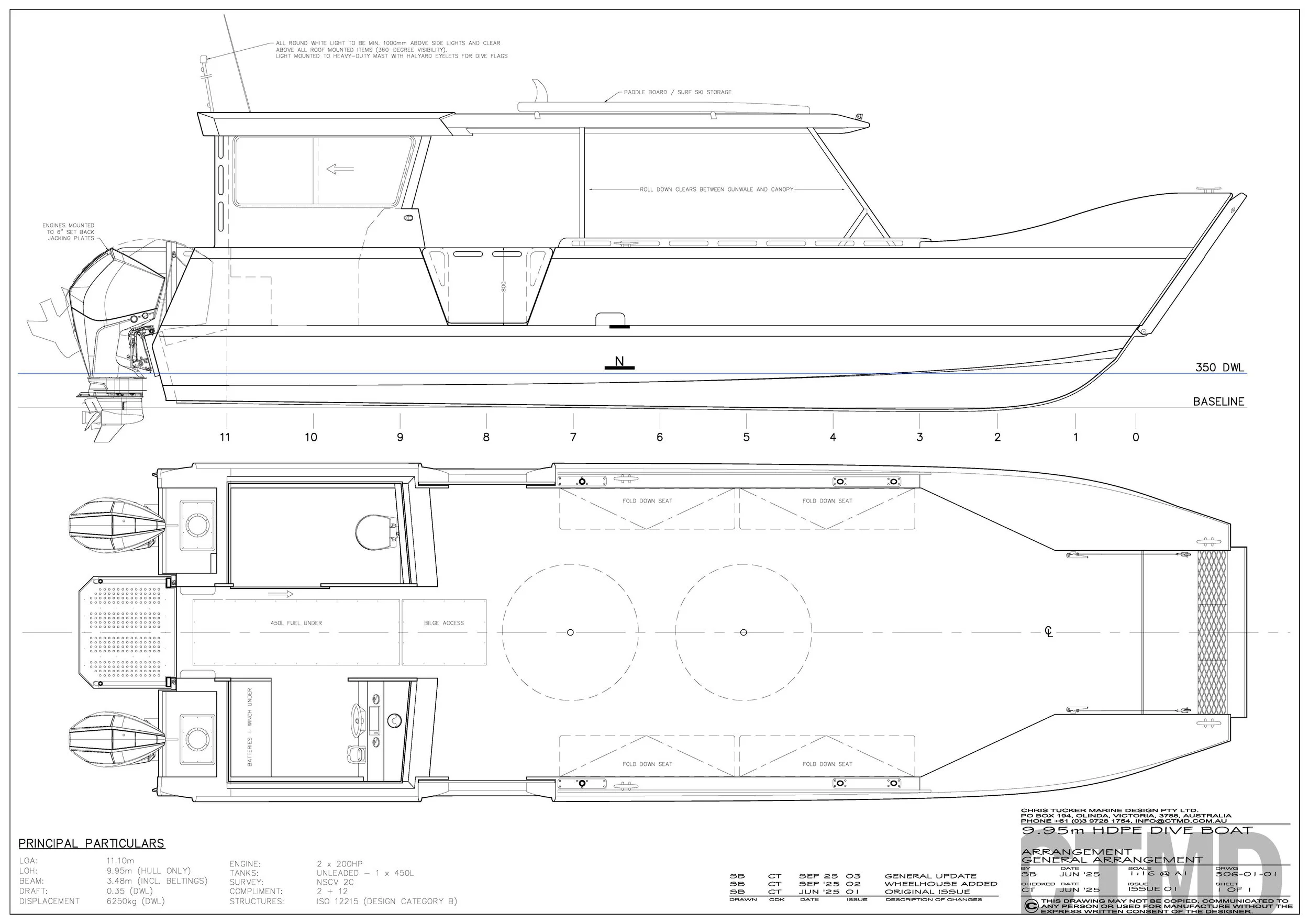9.95m HDPE Dive Boat