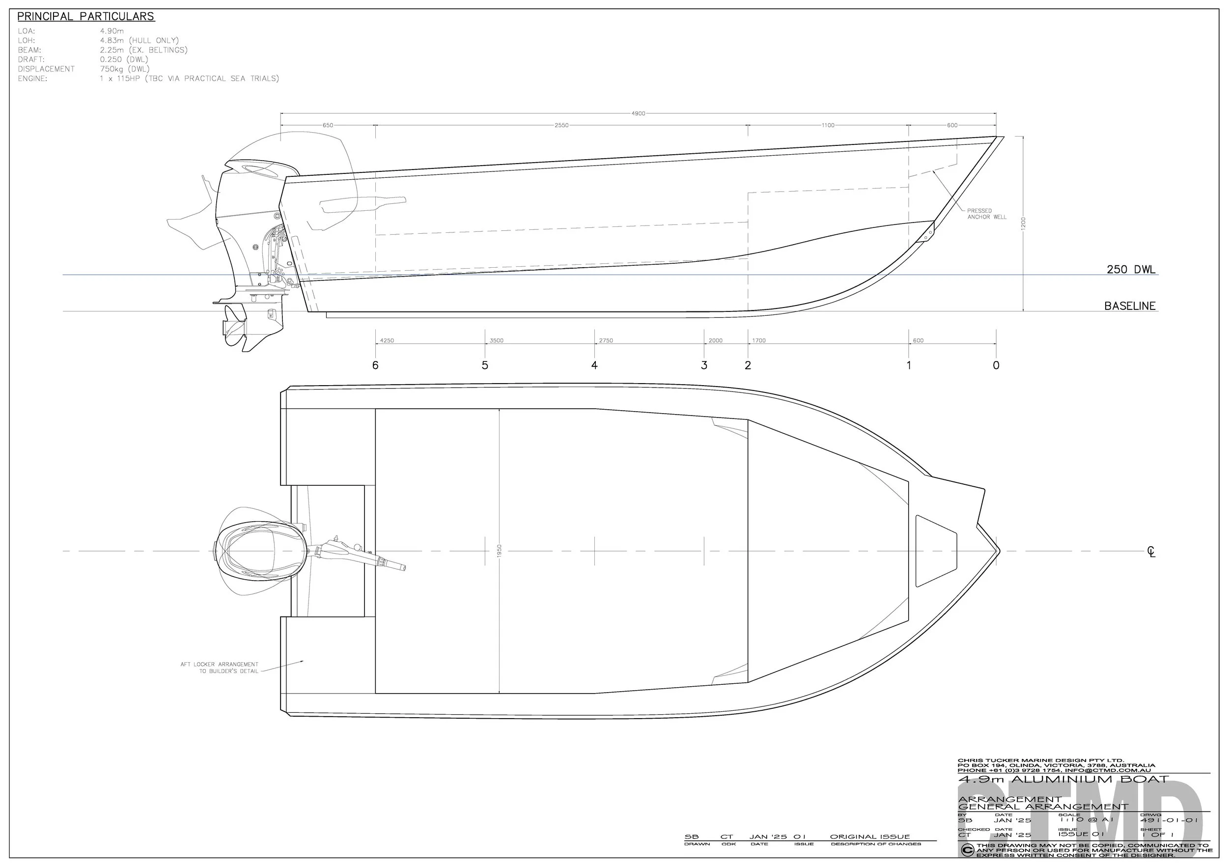 4.8m Tiller Steer