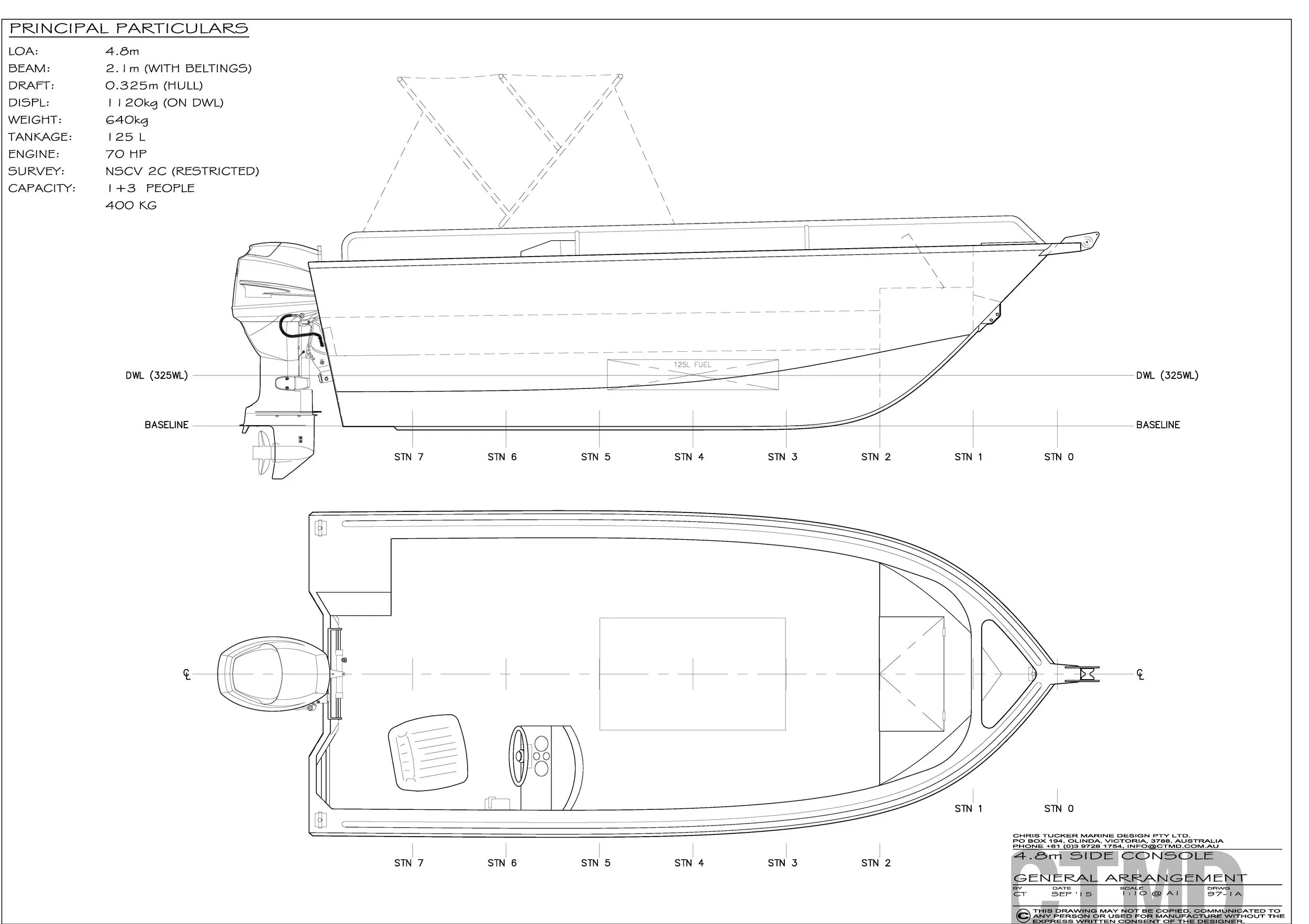4.8m Side Console