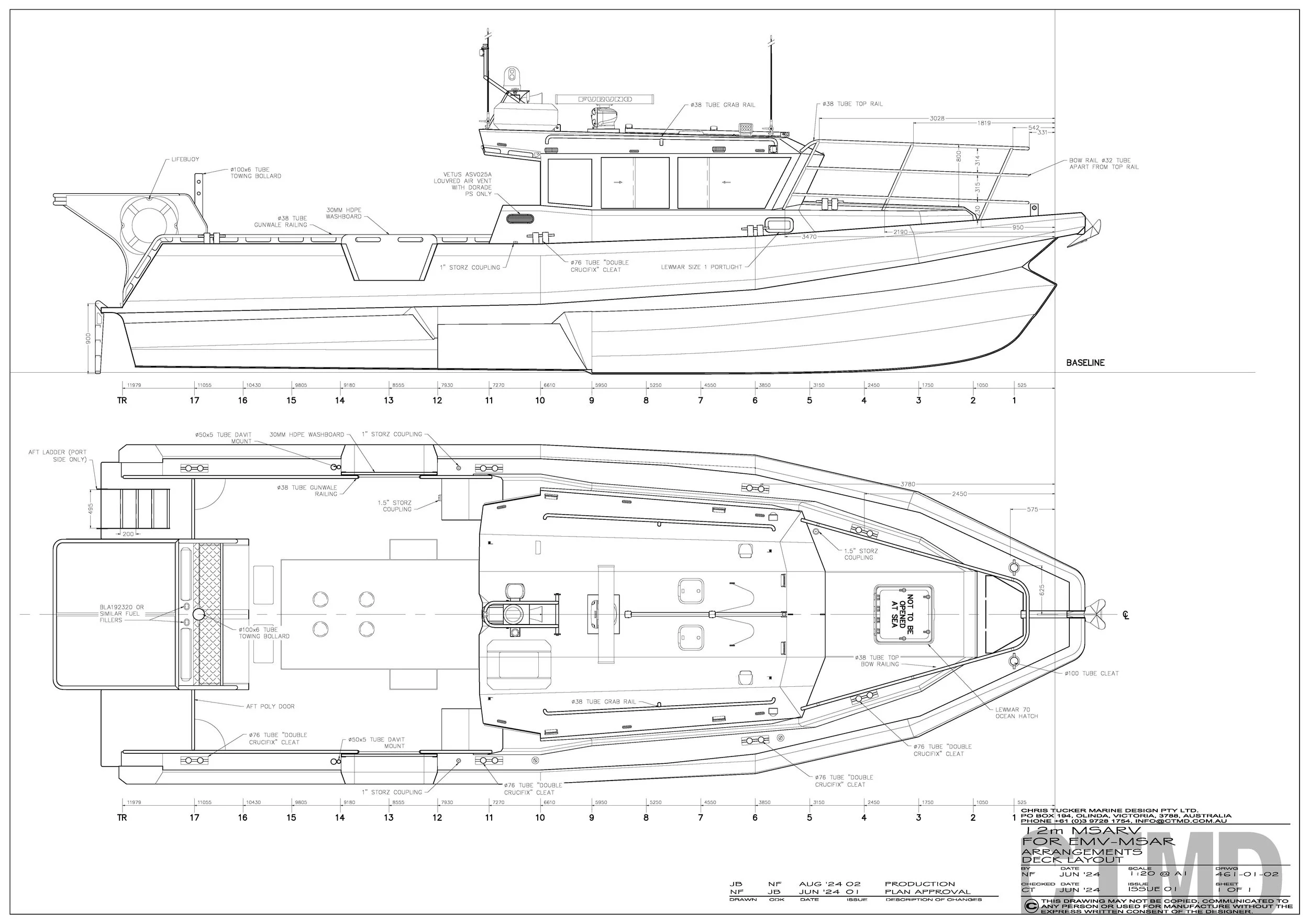 12m Rescue Boat