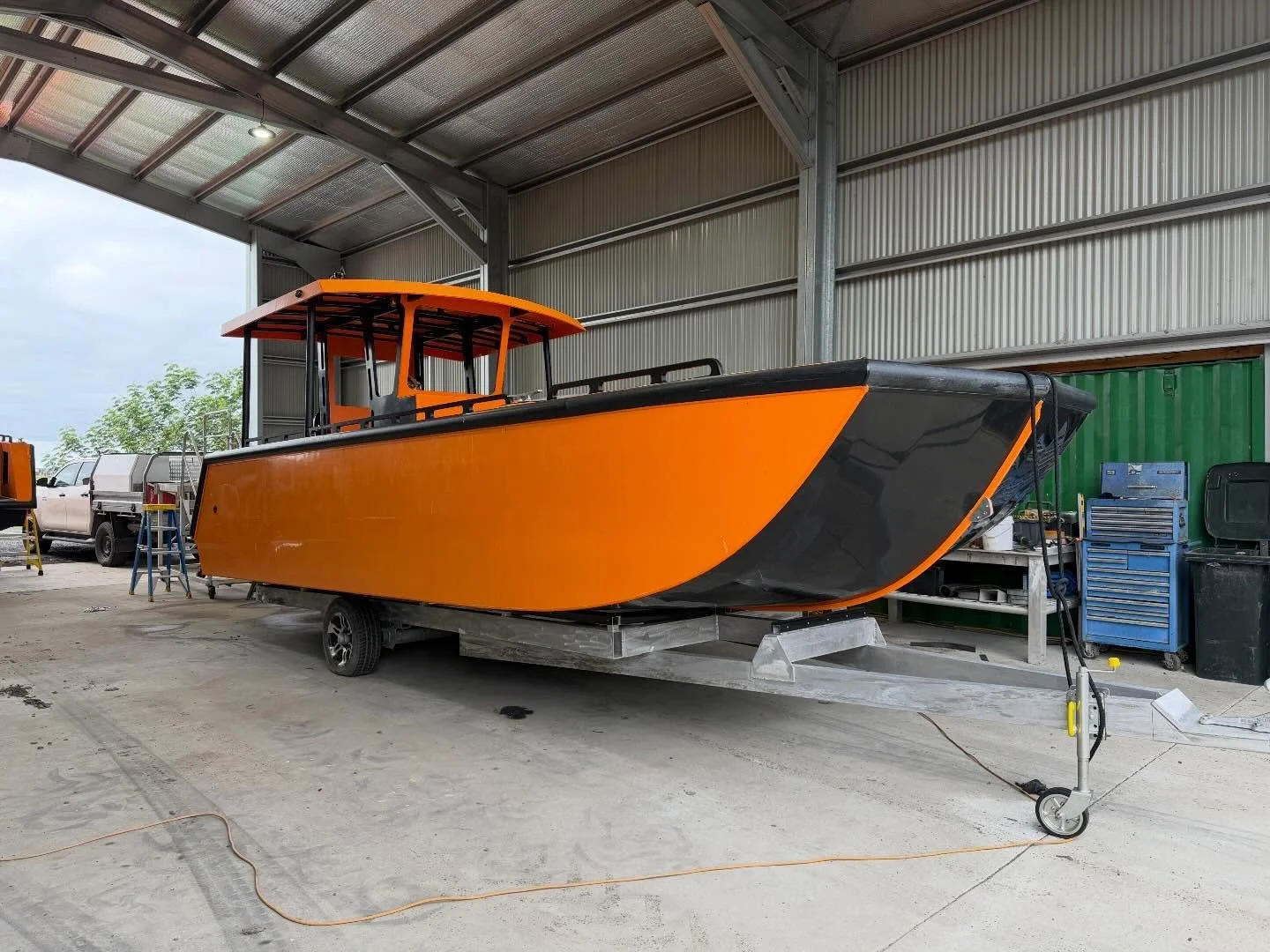 Brand new HDPE workboats at Zed-Marine (formerly Alumarine). HDPE offers so many advantages when it comes to work boats.  No antifoul, No corrosion, no paintwork and super rugged.
#hdpeboat #workboat #navalarchitecture  #nscv #australianworkboats