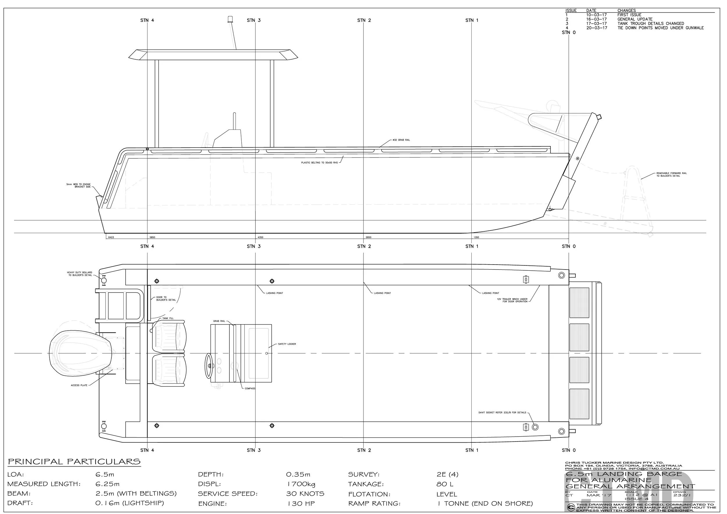 6.5m Landing Barge — Chris Tucker Marine Design