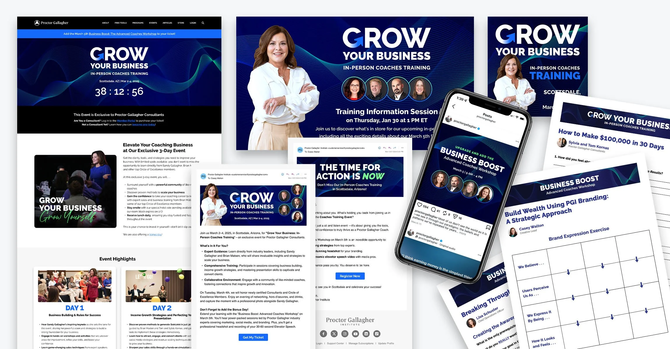 Marketing campaign assets for Grow Your Business