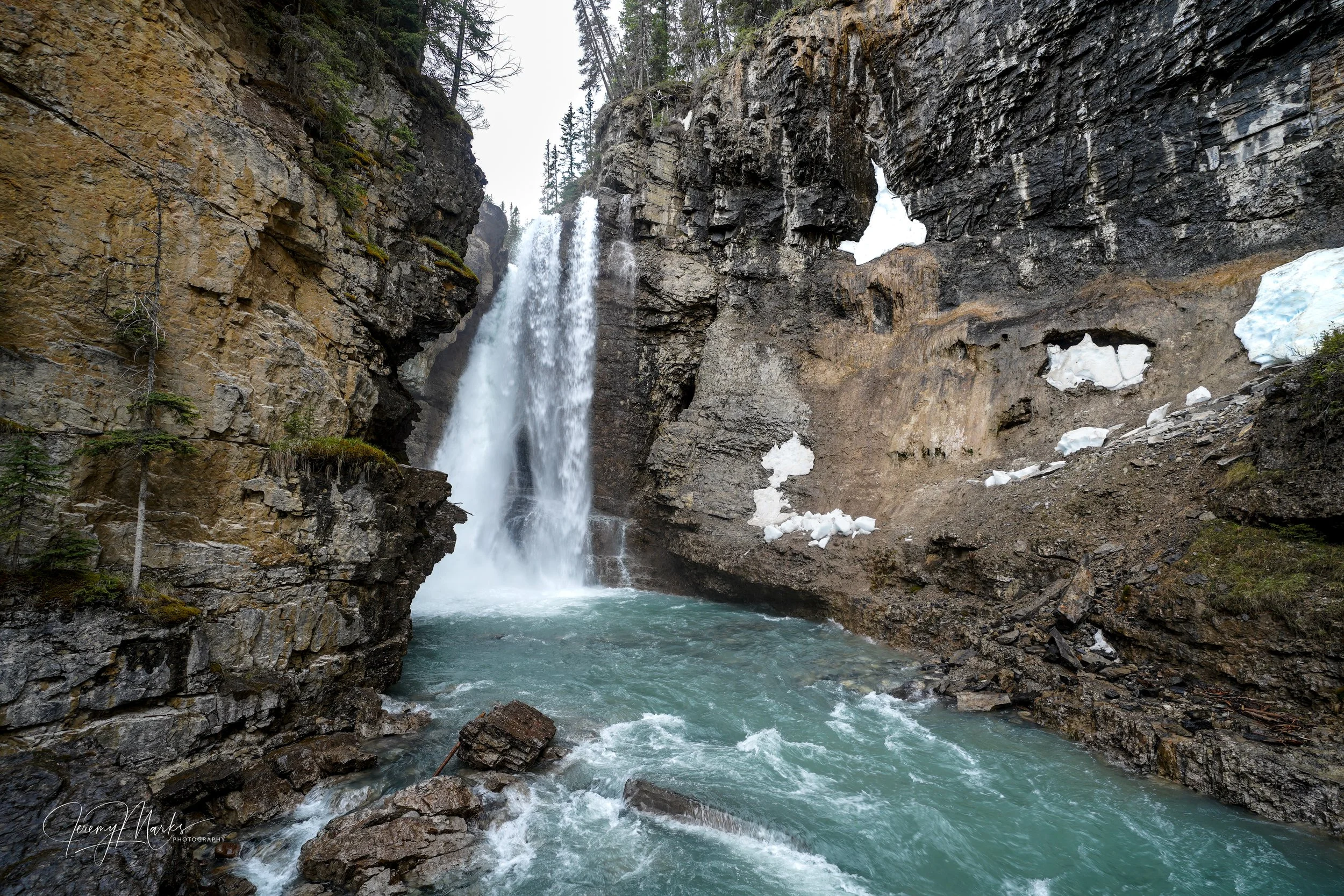 Johnston Canyon Upper Falls - Banff, Alberta Canada