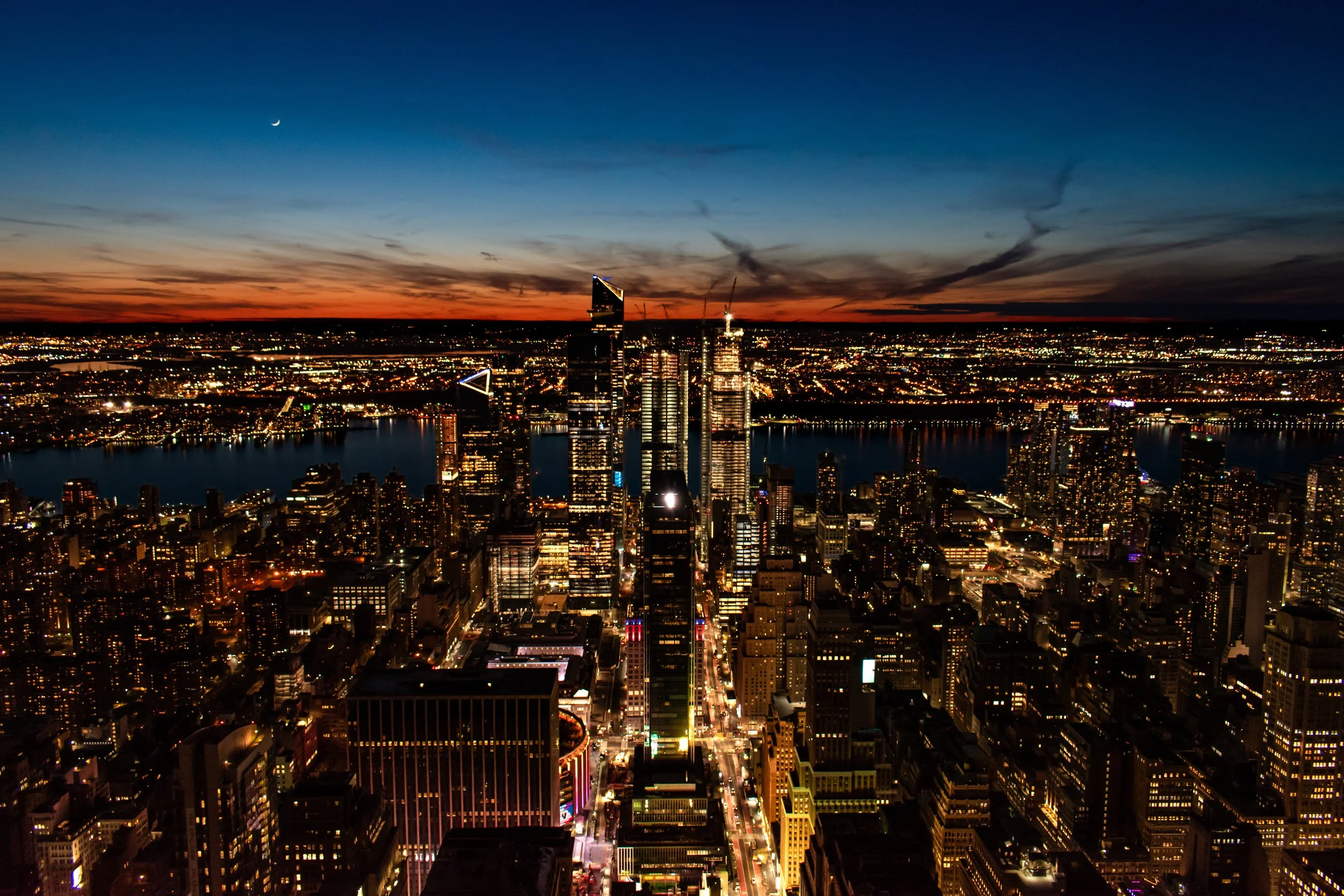 Sunset NYC as Seen From the Empire State Building - Manhattan, New York