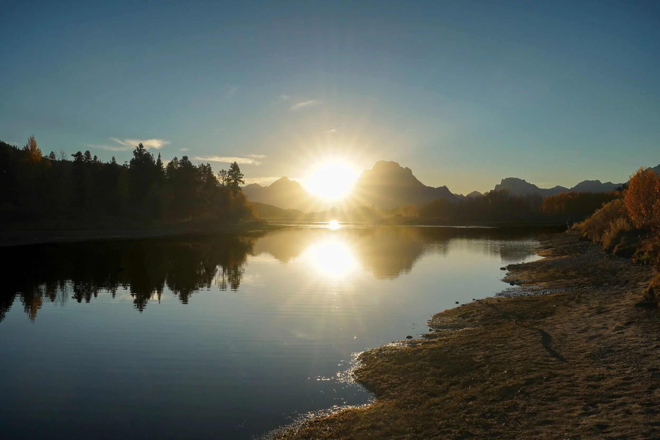 Grand Teton National Park Sunset Reflection