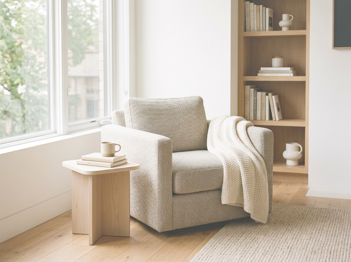 cozy couch in a comfortable setting ready to start engaging in healing