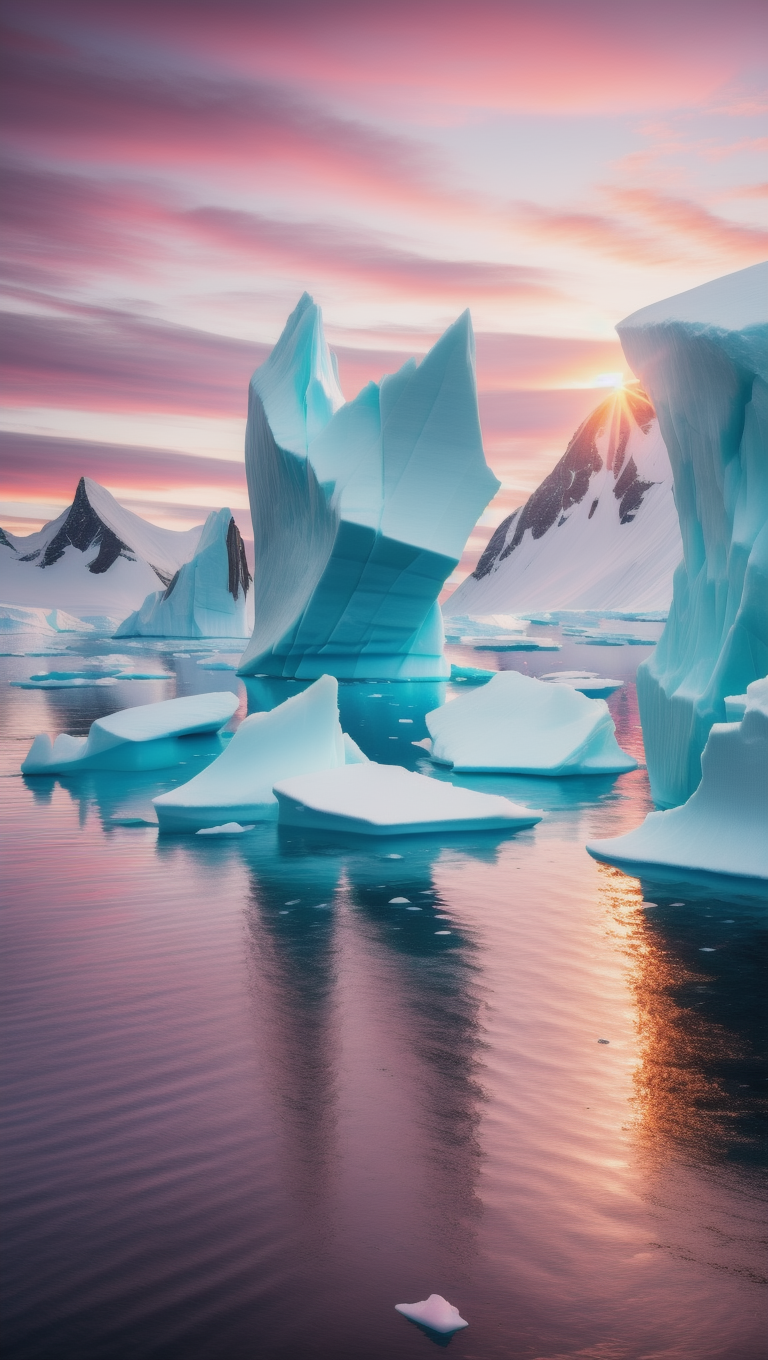 AI Antarctica Sunrise 2