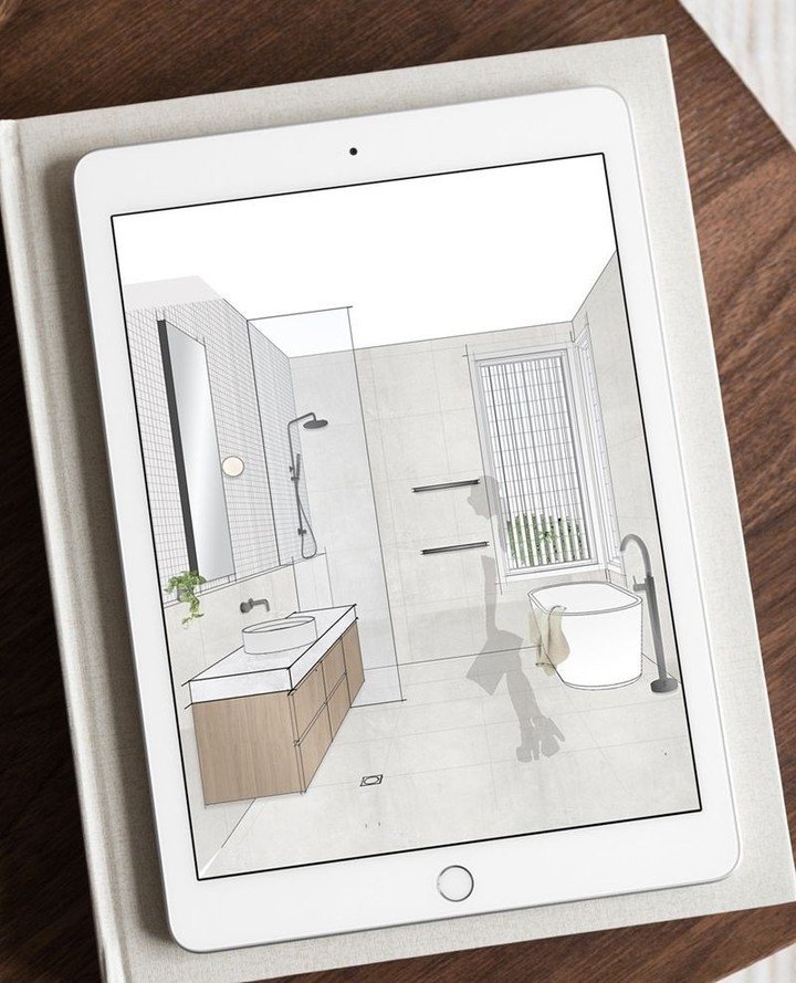From Render to Reality! 🌟 Swipe to see the transformation of our Cannon Hill bathroom space. Witness the magic of well considered design as we turn dreams into reality, blending aesthetics with functionality to craft interiors that inspire.⁠
⁠ 
Proj