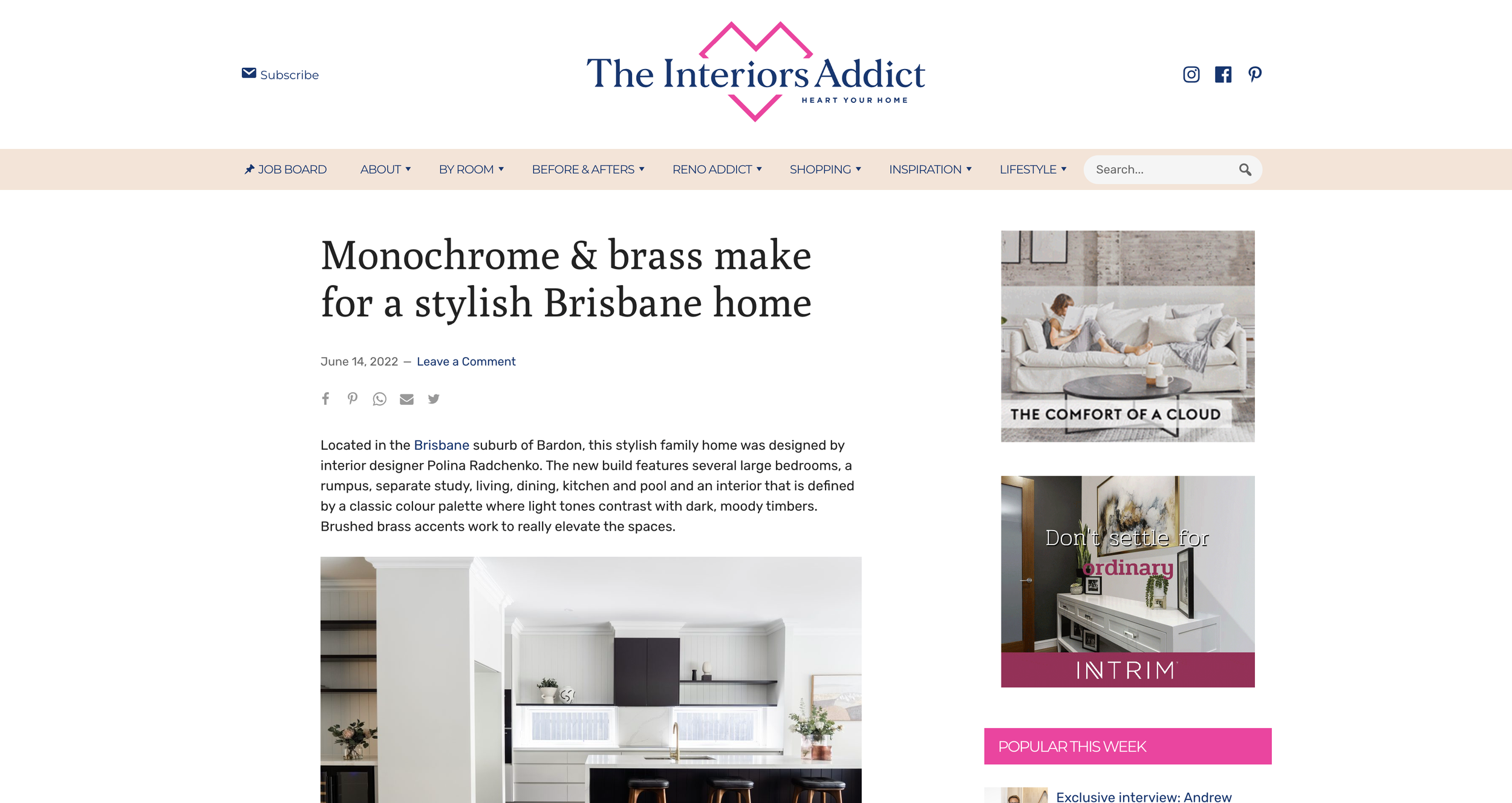 Featured In Polina Radchenko Interiors