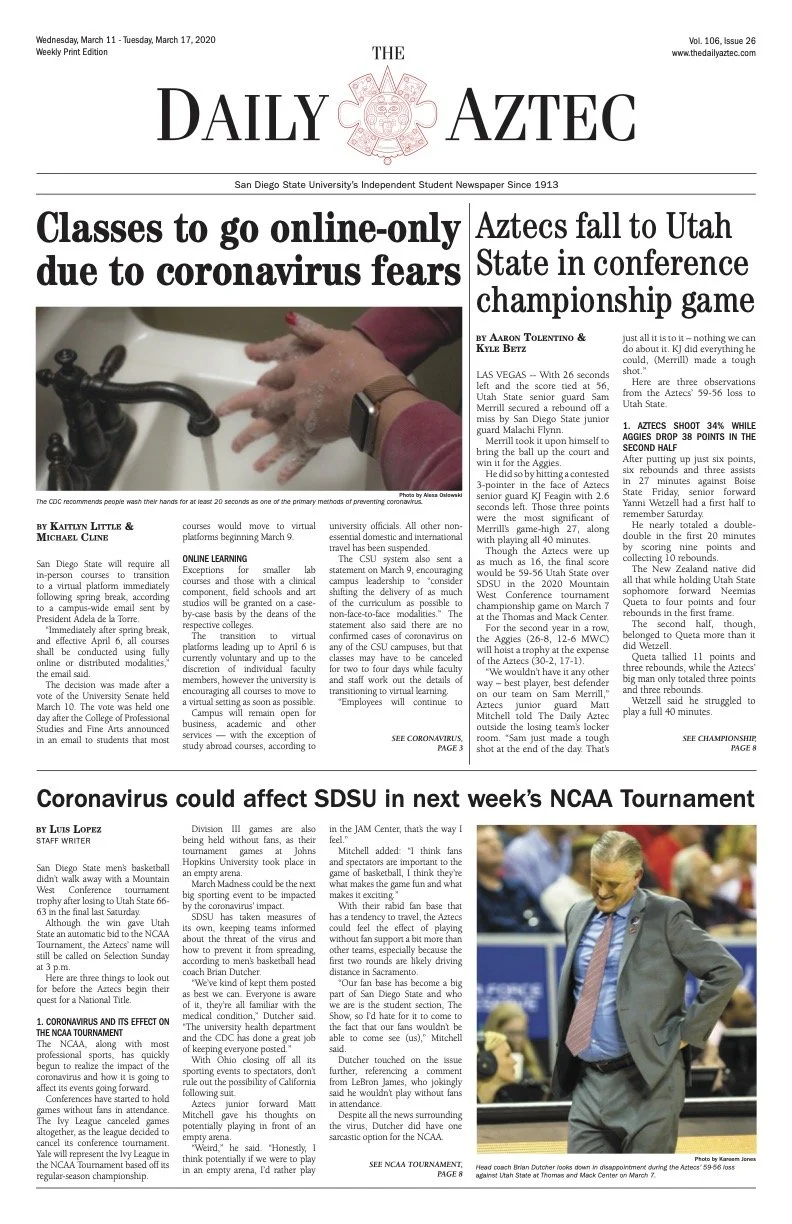 The Daily Aztec: Vol. 106, Issue 26