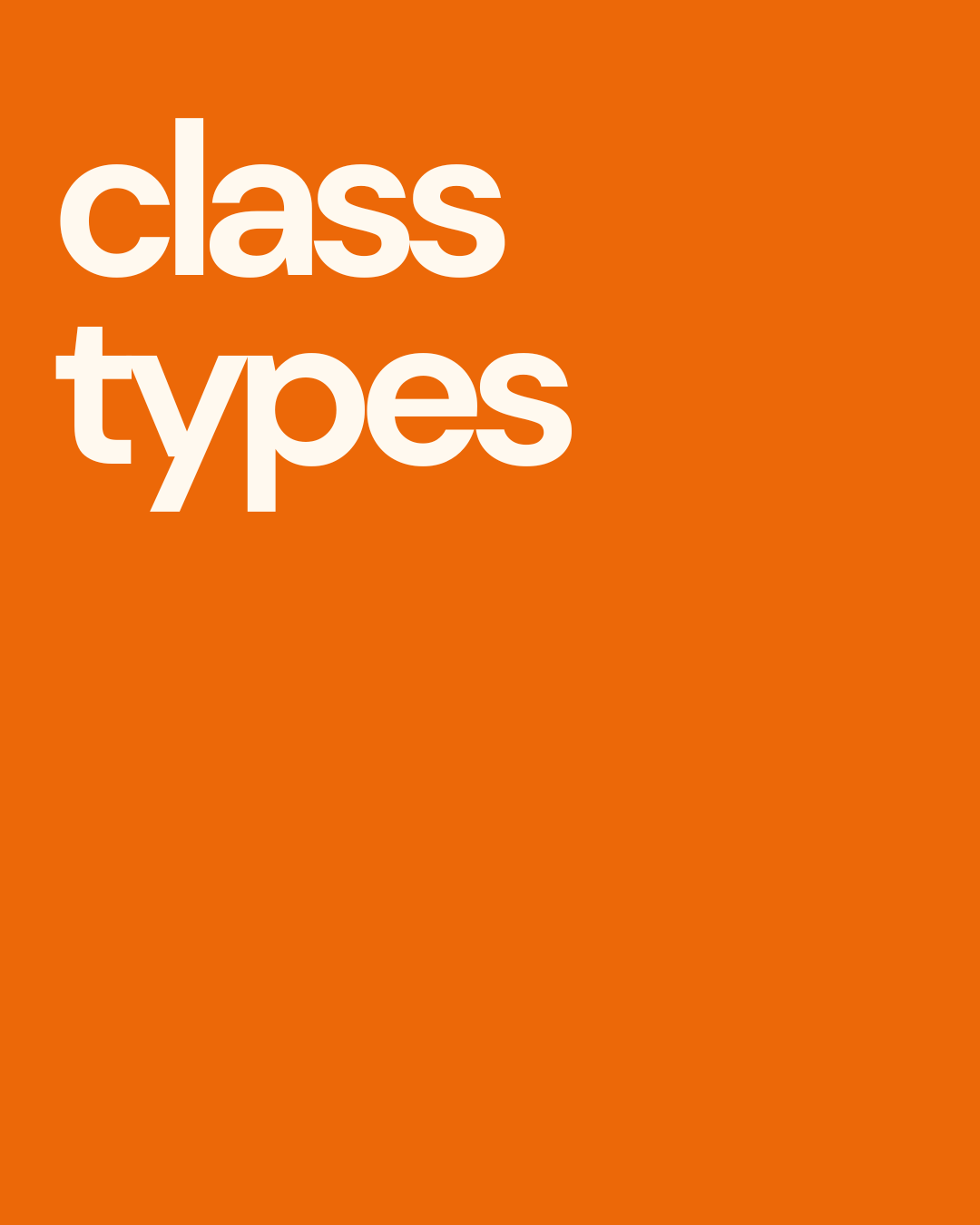 Class Types
