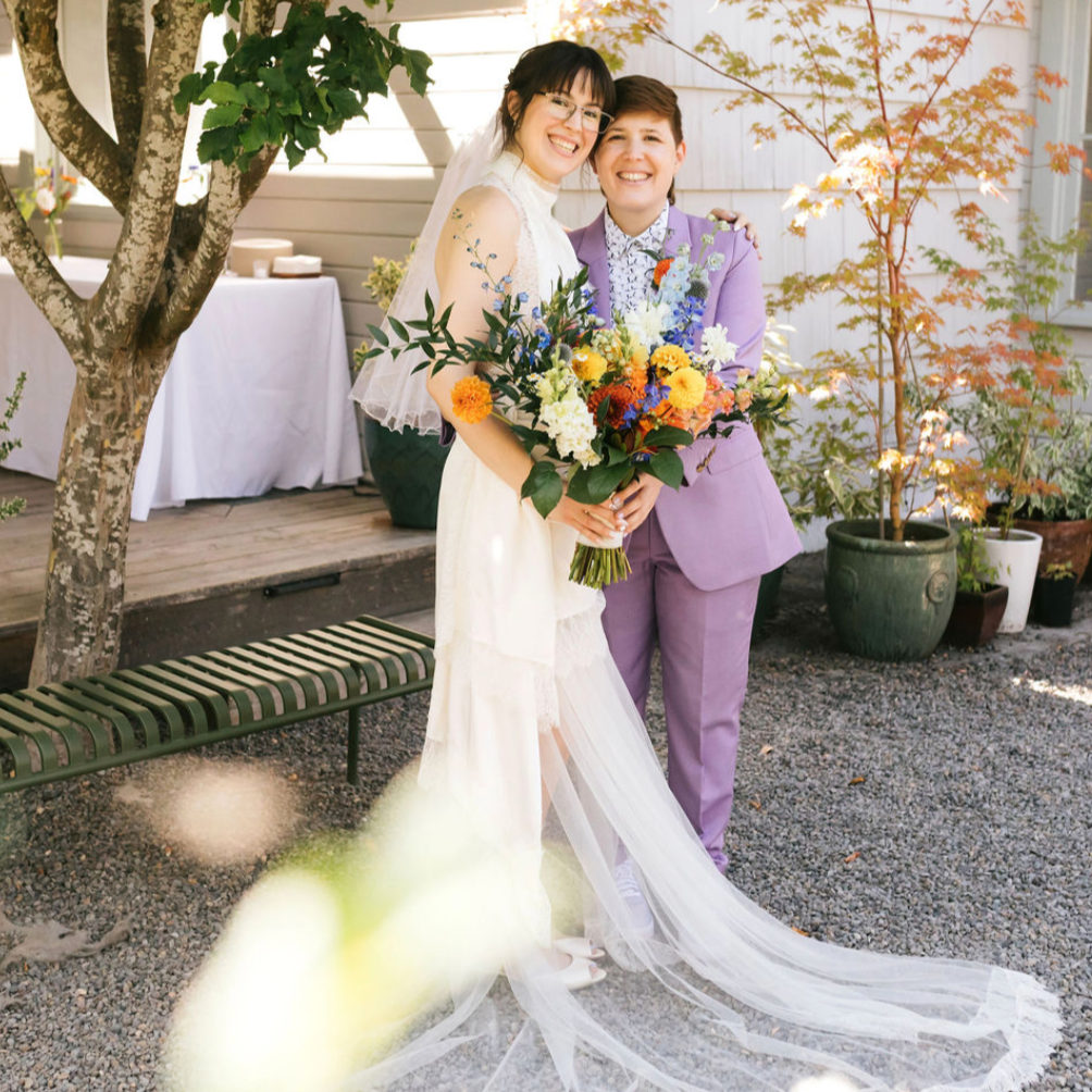 LGBTQIA representation. Queer positive wedding vendor.