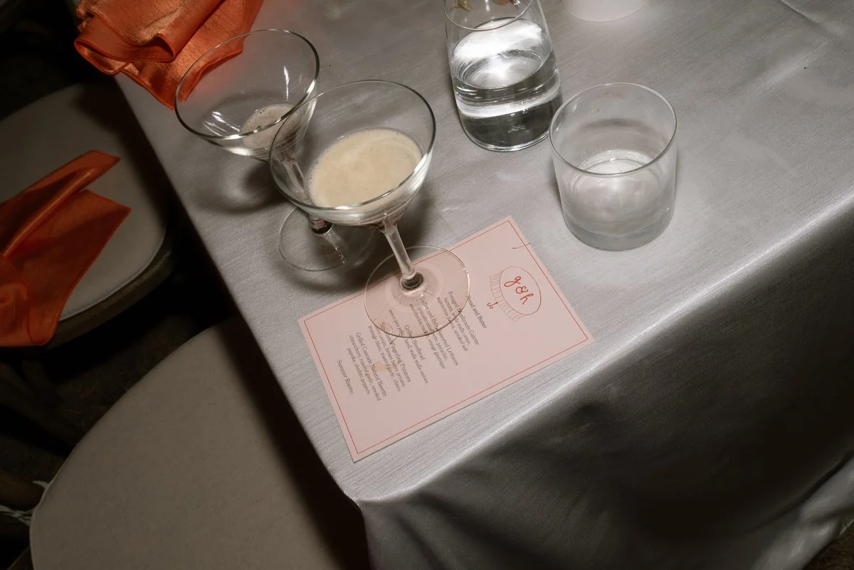 Espresso martinis at wedding reception