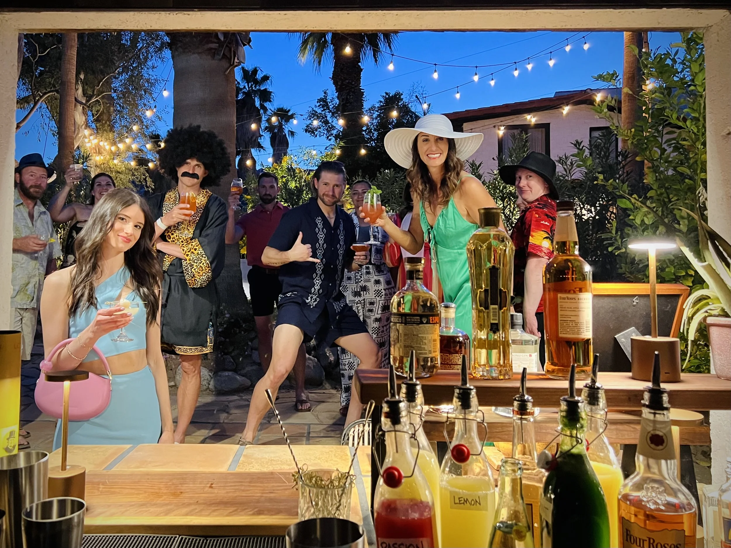 corporate cocktail party palm springs villa