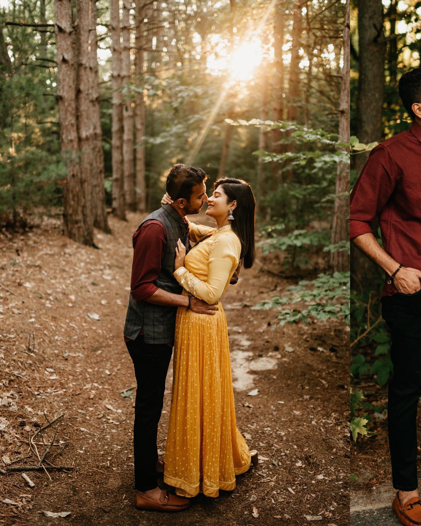 I had so much fun with sweet Deeksha &amp; Shriram on the beautiful shores of Lake Michigan. These two are so lovely together and so dang beautiful! Cheers, loves! 🥰🥰🥰