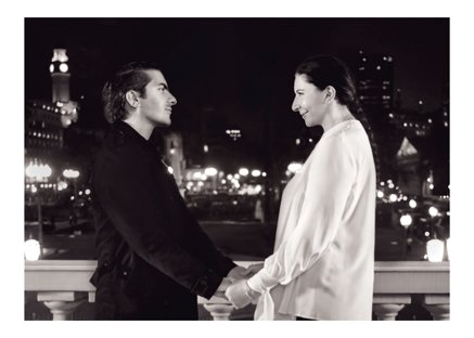 Martin Sastre and Marina Abramovich in "Evita's Balcony