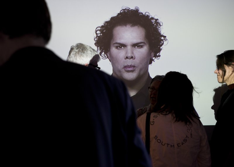   8 Limbs exhibition opening, Te Whare Hēra Gallery . 2014. Photograph by Jane Wilcox. 