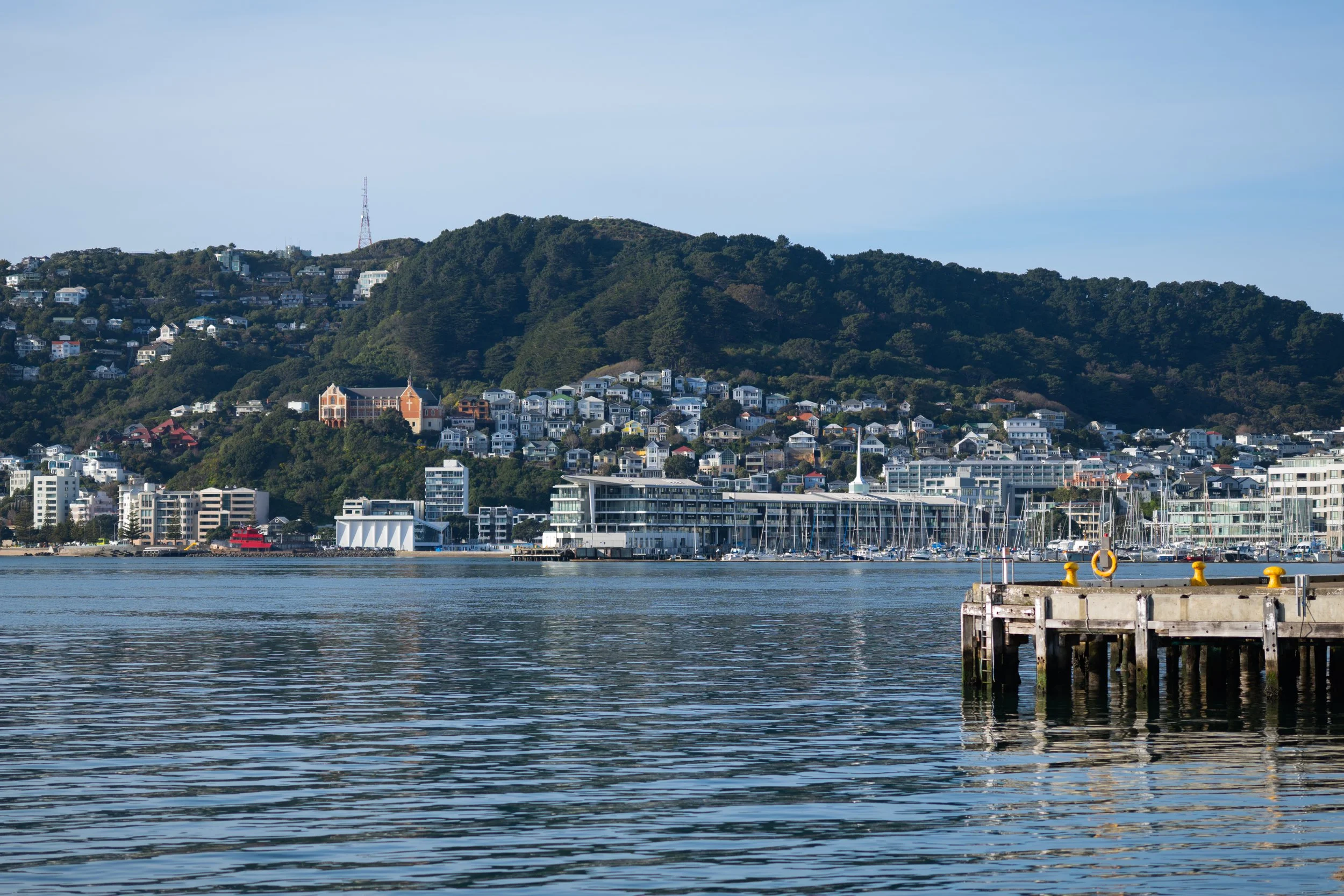 Clyde Quay Wharf as viewed from across the waterfront