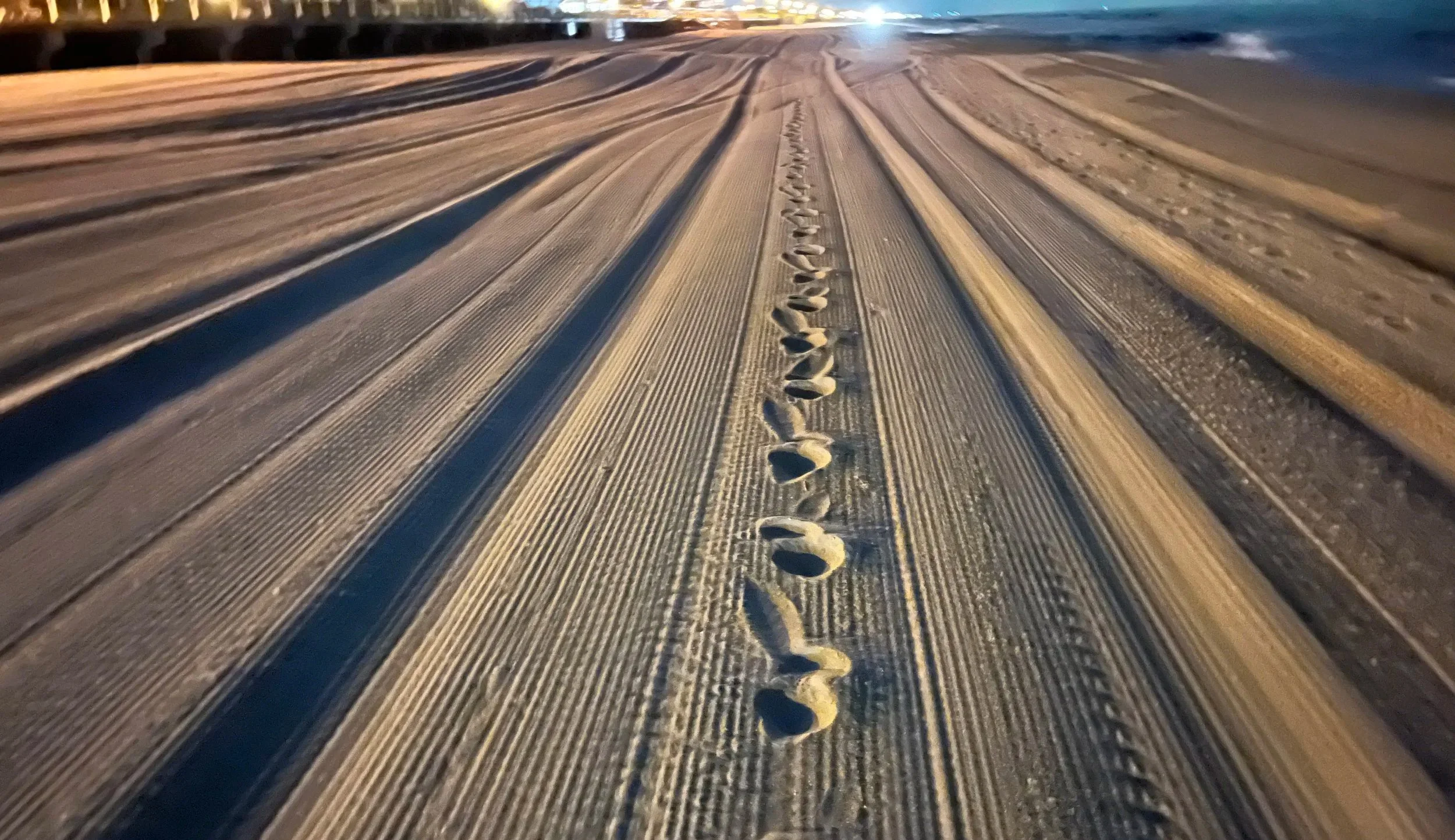 Los huelles (the footprints) as we grow in tango.  I like to practice in the sand, in life... not "tango"... rather walking with grounded, adaptive awareness