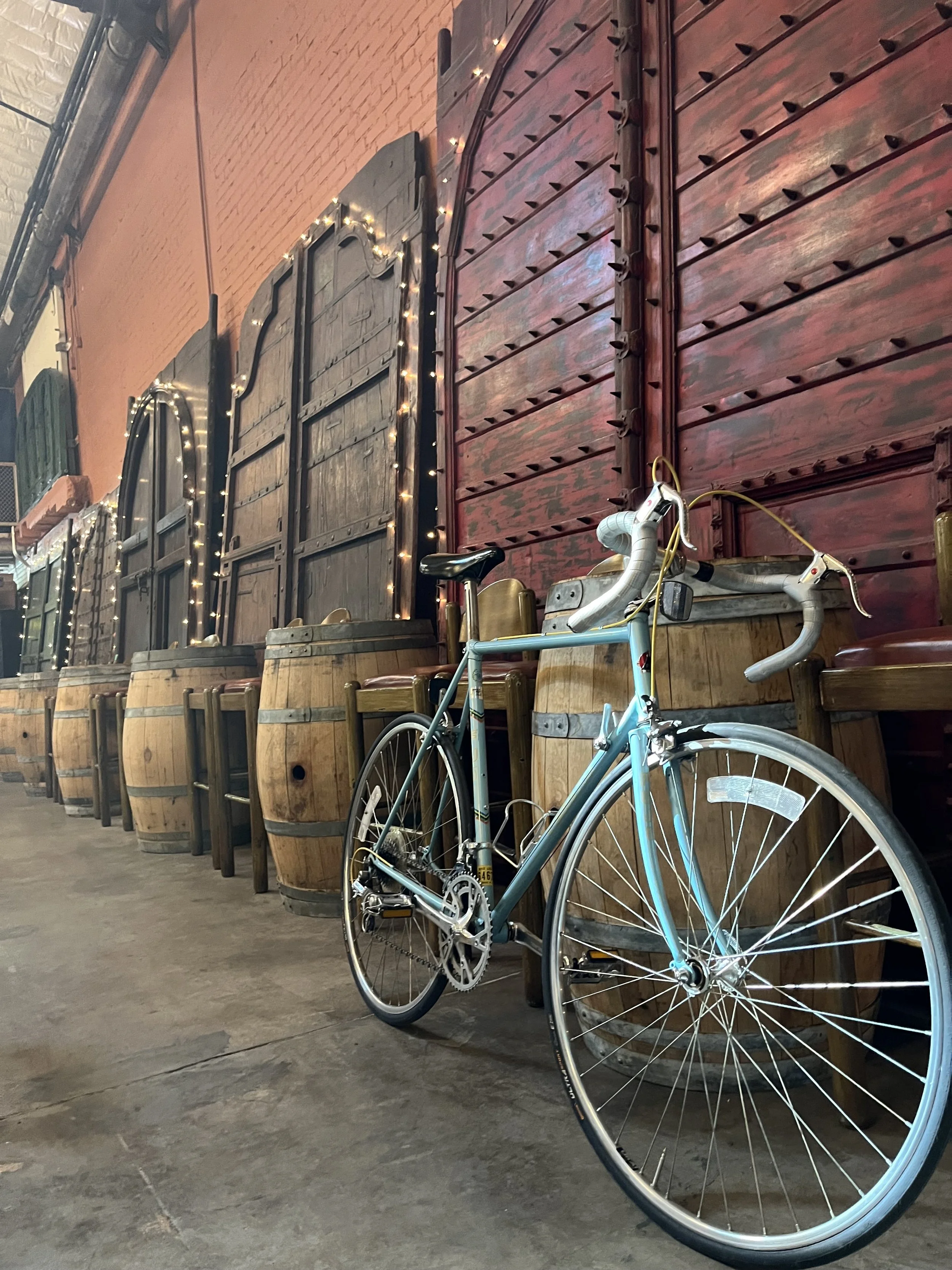 We have space for your bikes if you pedal to classes at Las Puertas!