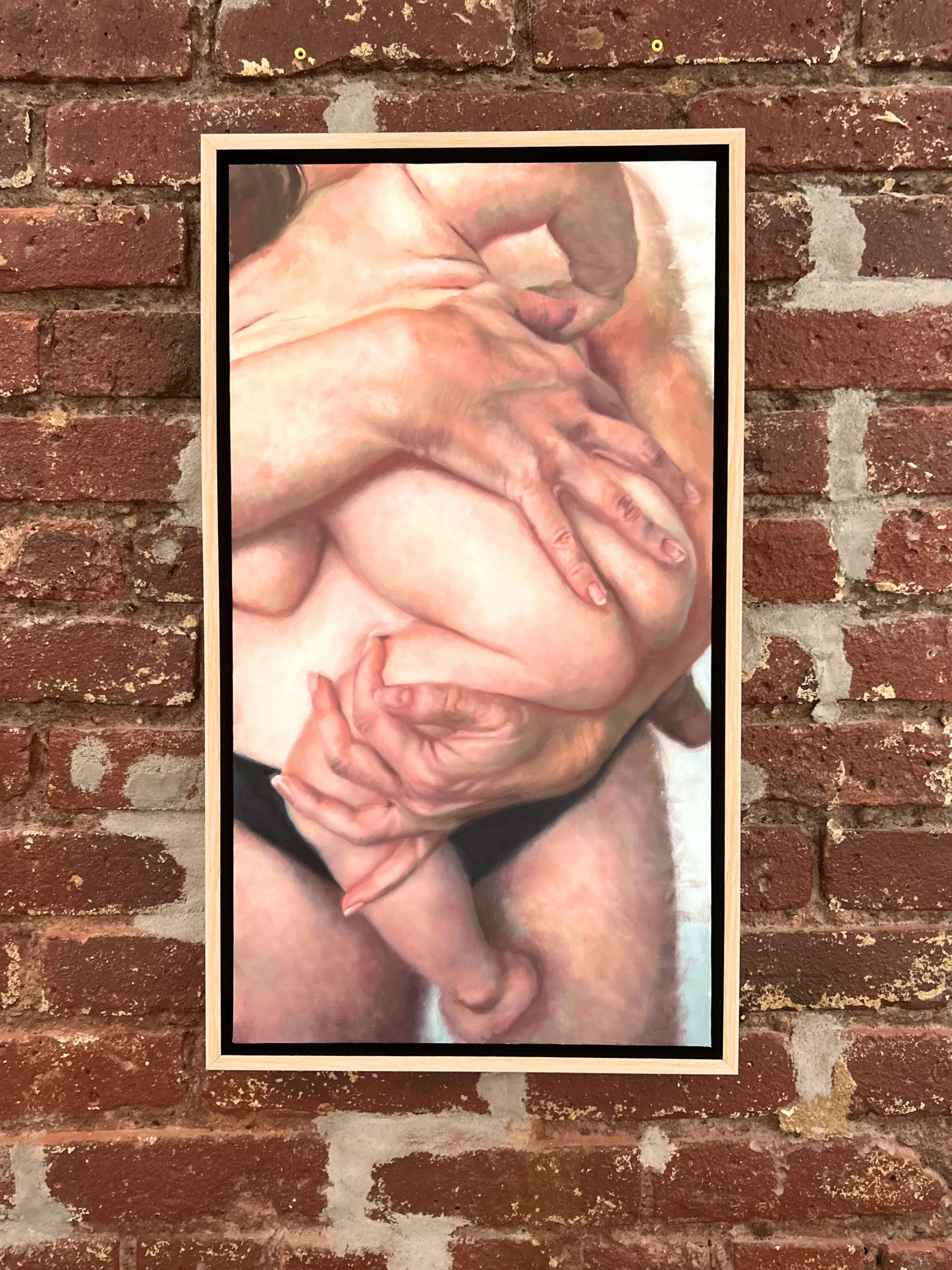 Wave Function I, 2023 | Oil on linen, 12 x 22" 