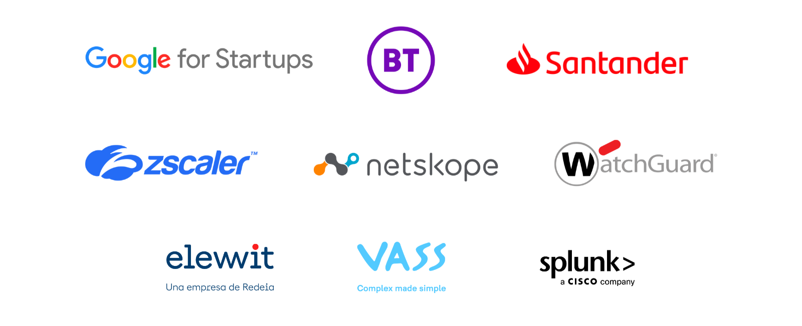   Entidades colaboradores a lo largo de las 4 ediciones del programa W4C Startup School  