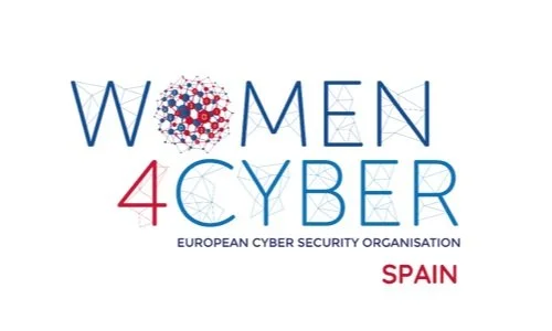 Women 4 Cyber logo, from the European Cyber Security Organisation, with the word 