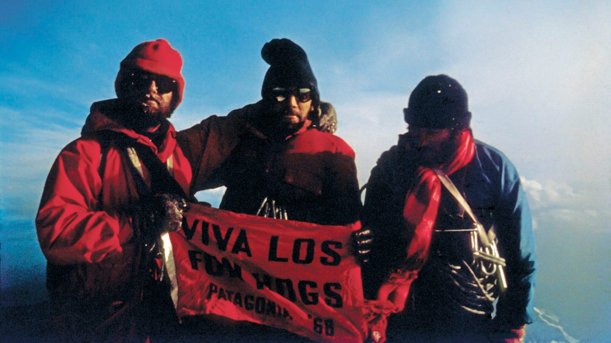   Yvon y Doug en su expedición patagónica en 1968  