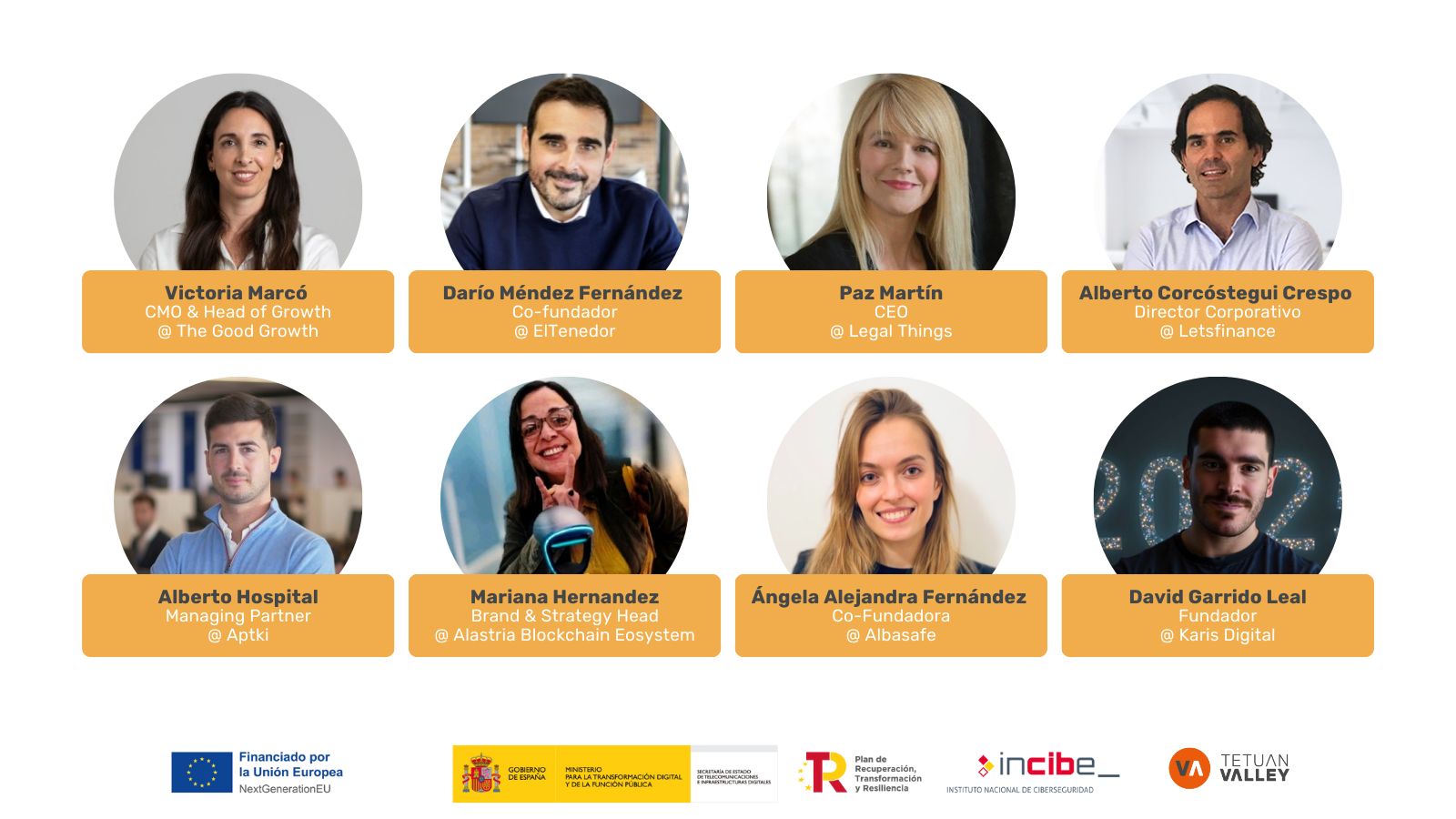  Formadores y formadoras del programa de incubación Startup School 25 
