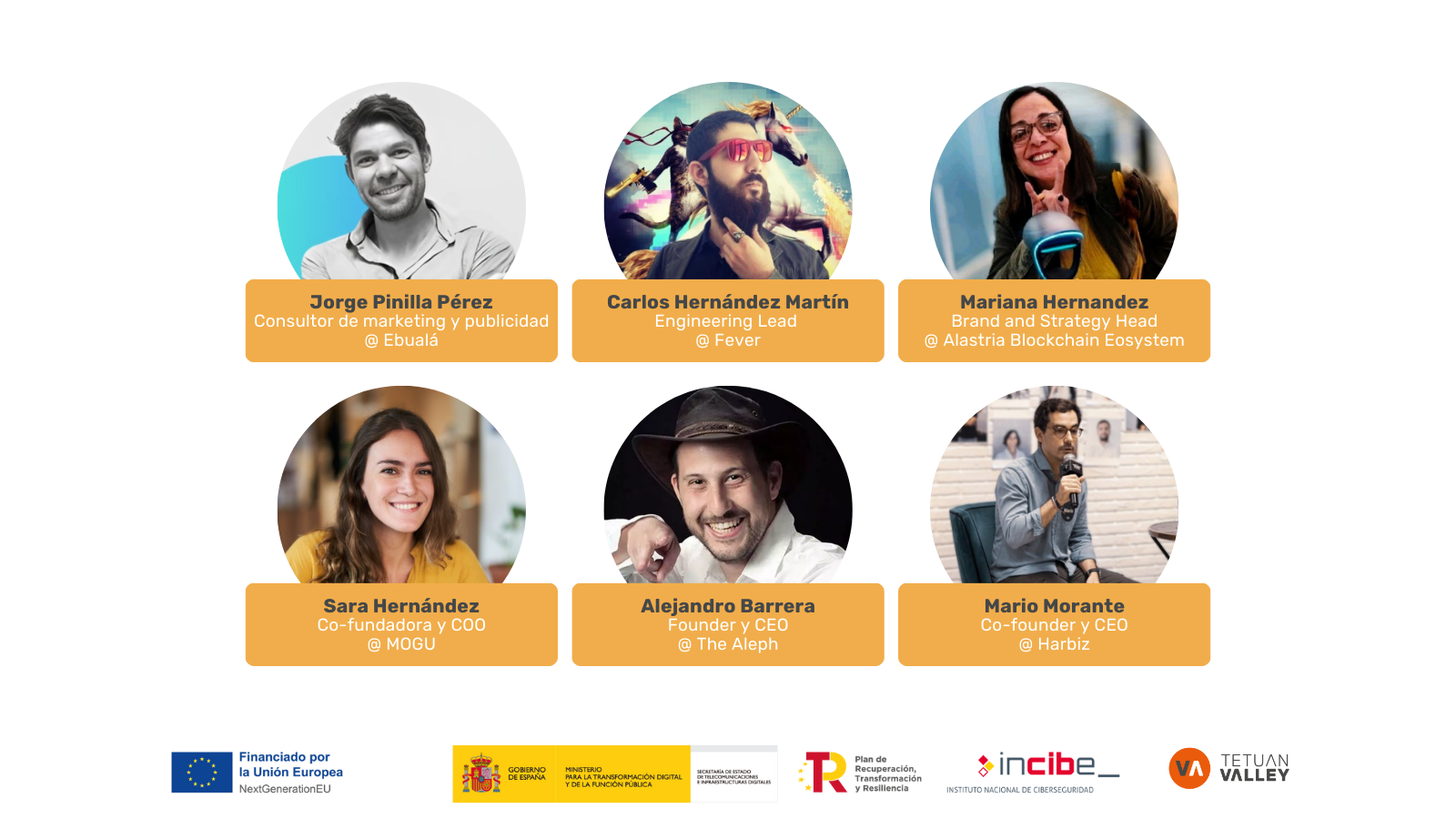  Formadores y formadoras de nuestro programa de incubación Startup School 25 