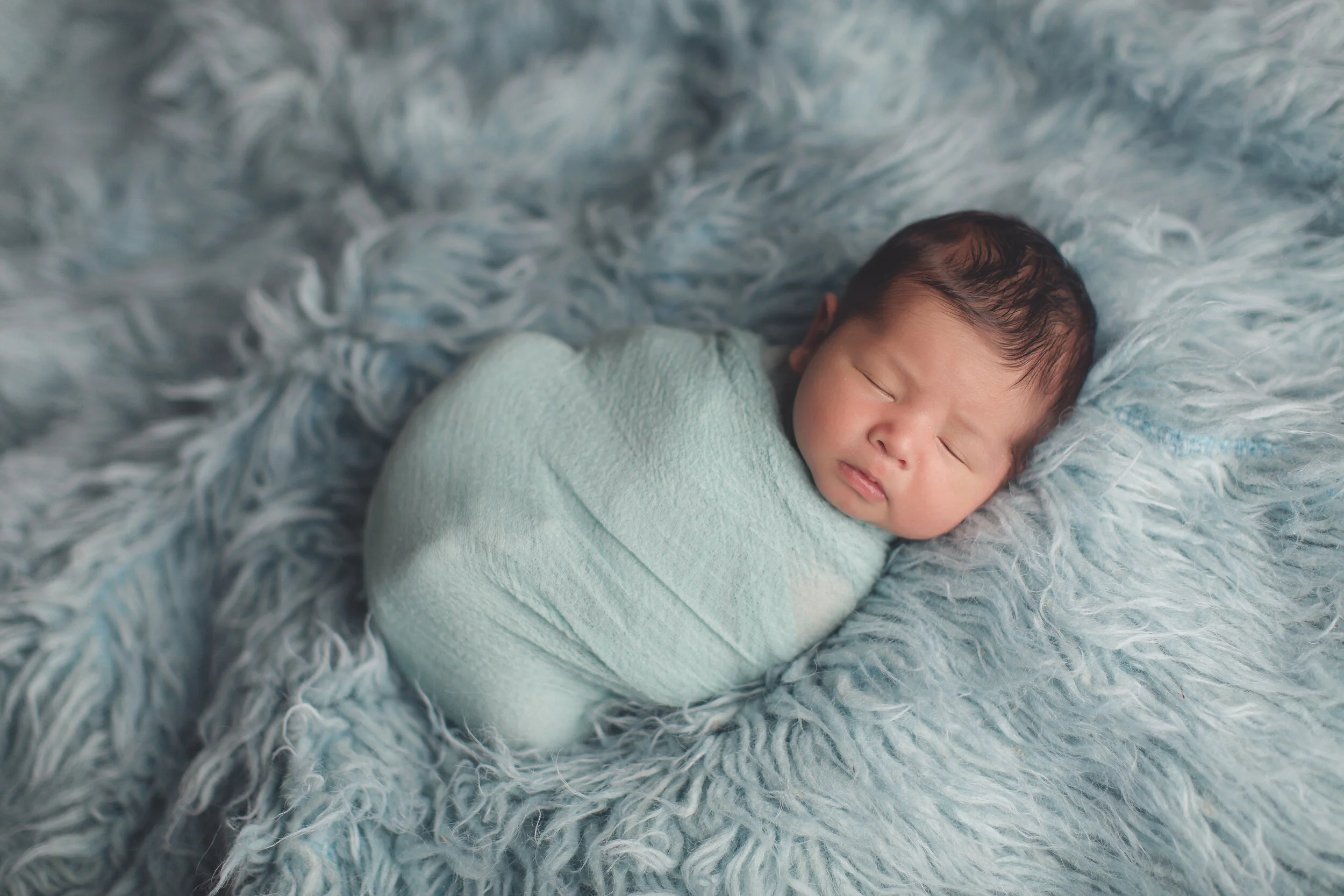 BABY BLUE NEWBORN PHOTOGRAPHY SESSION