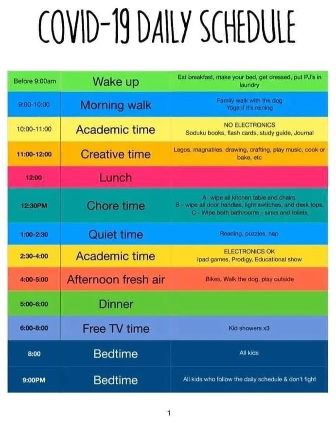 Daily Schedule Hallowell Todaro ADHD Center Daily Schedule Hallowell Todaro ADHD Center