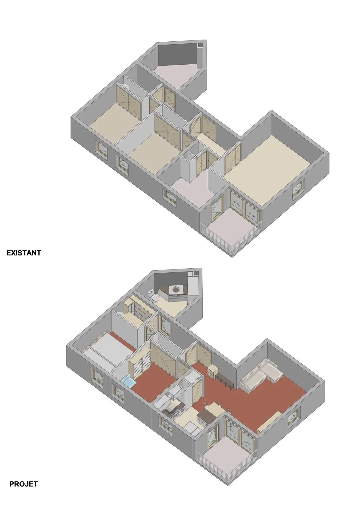 Hippolyte, Montpellier (FR) - Rénovation of a flat in a residencial building from the 90's, 2026 - in process