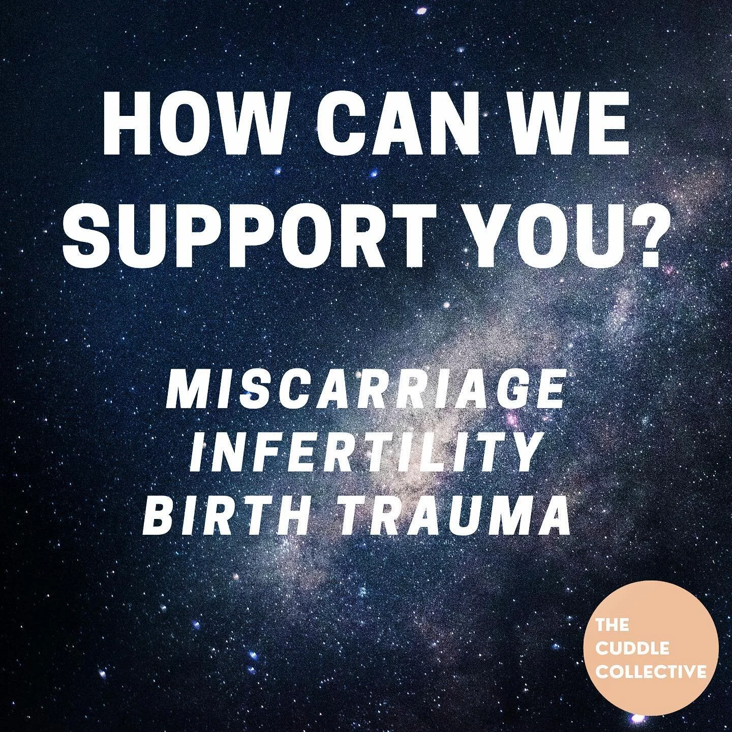 Hi guys, 

Our mission is to support families, however they come to us, and part of that is also supporting when things aren&rsquo;t going well, but society doesn&rsquo;t allow you the space to just be about it. Miscarriages, infertility, birth traum