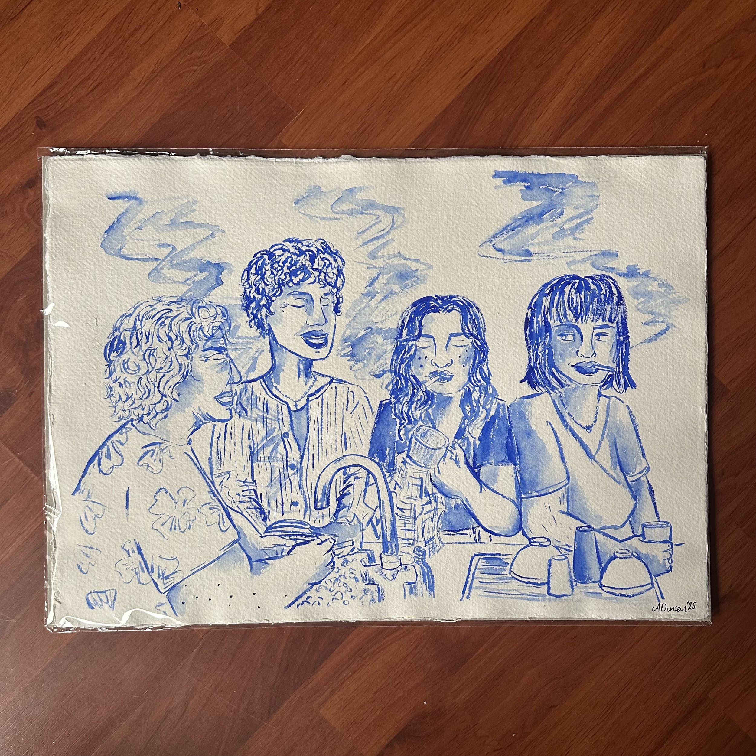 'Chain Smoking in The Kitchen and The Whole Families Fucking Dishes'