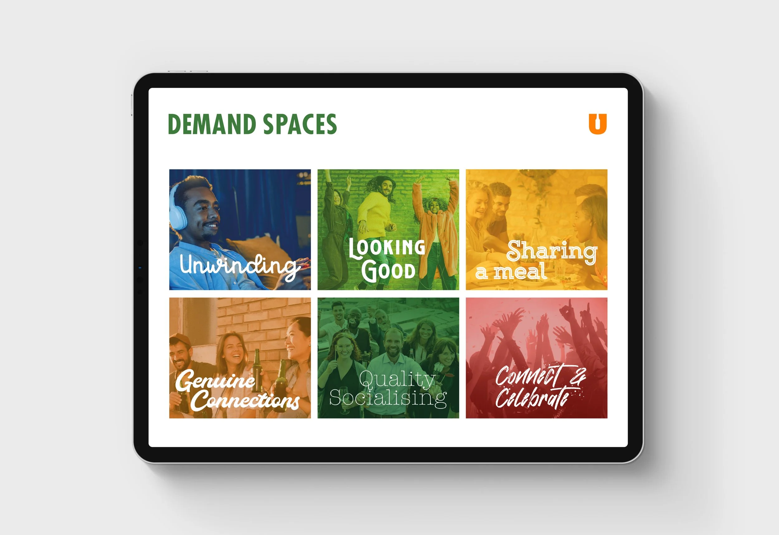 iPad with demand space images