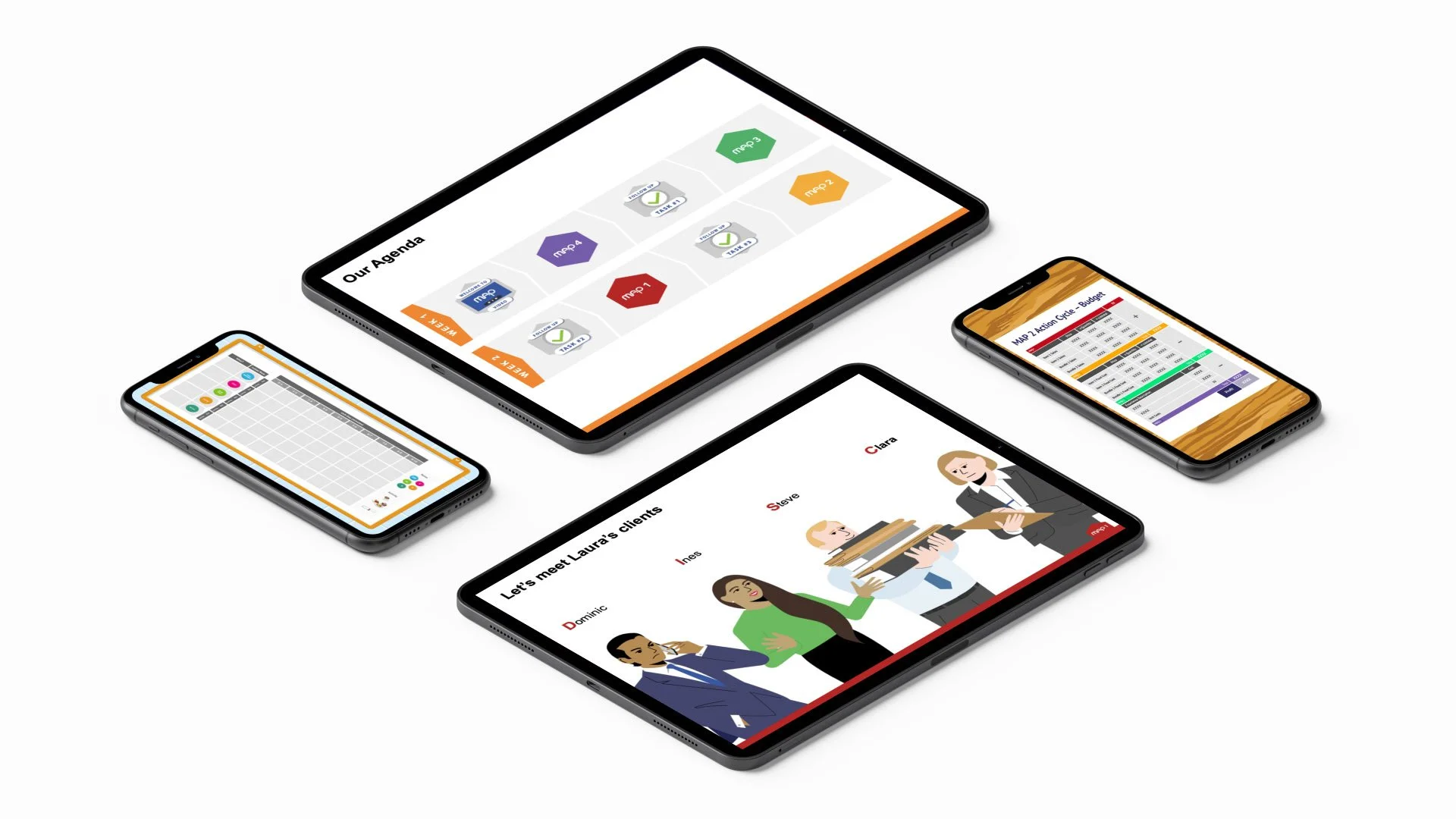 Tools on tablets and phones