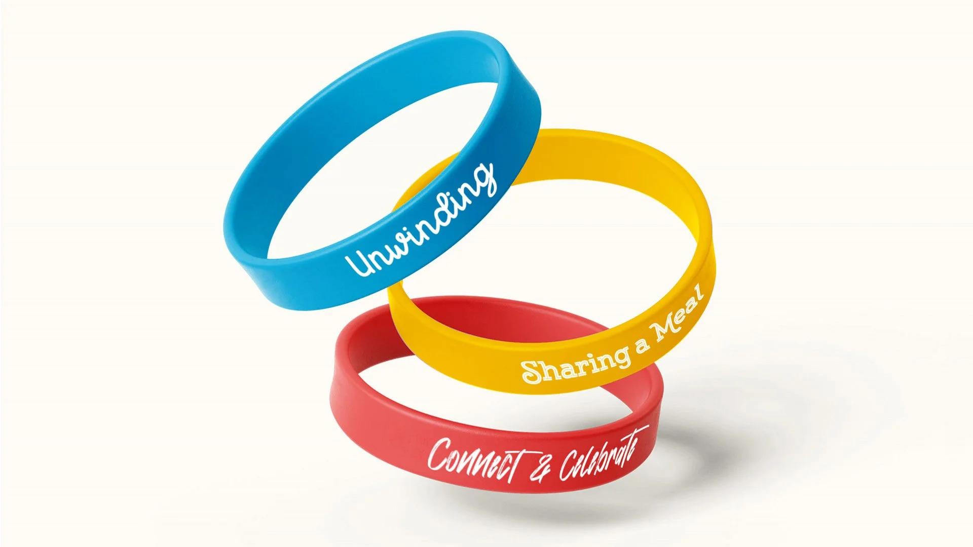 Coloured Demand Space wrist bands