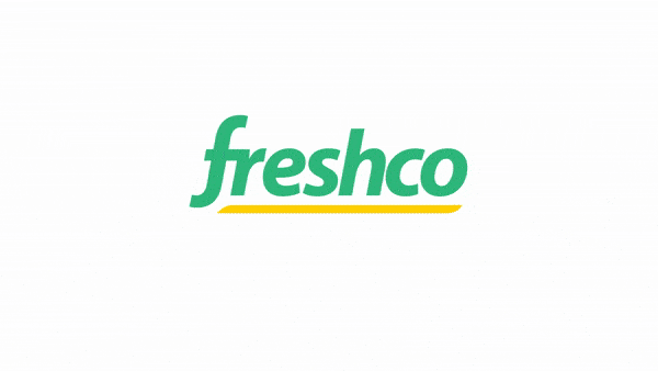 Freshco logo in green and yellow on a white background.