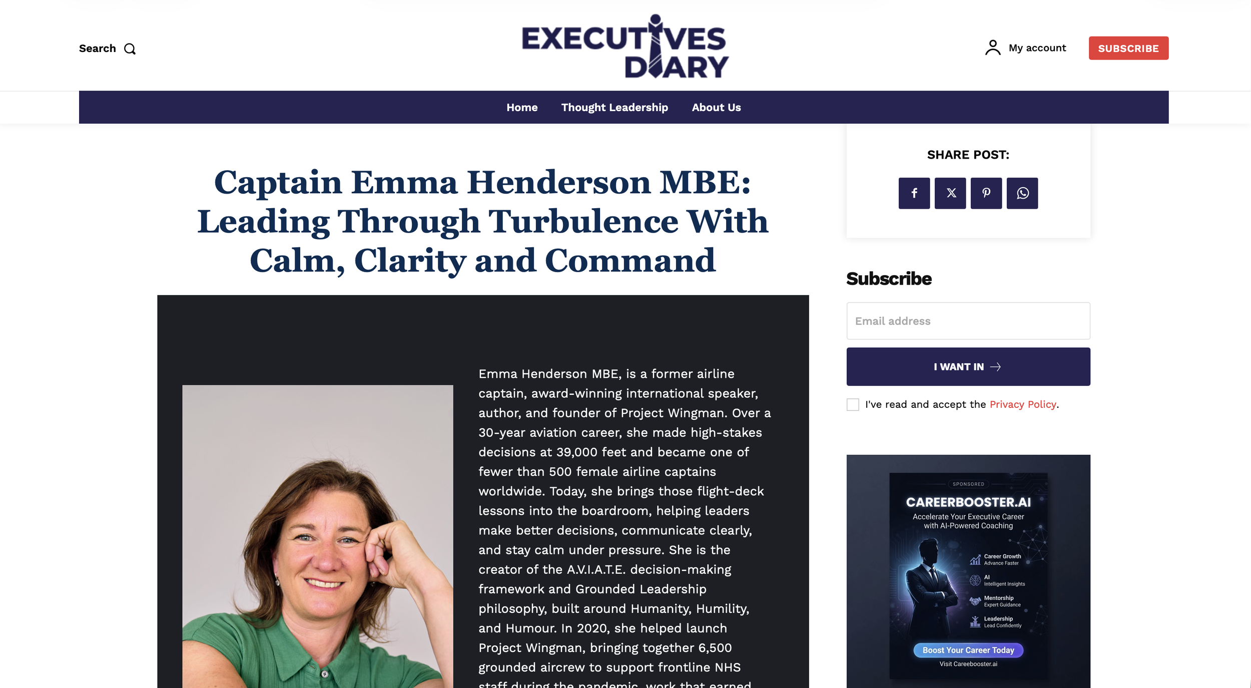 Leading Through Turbulence With Calm, Clarity and Command