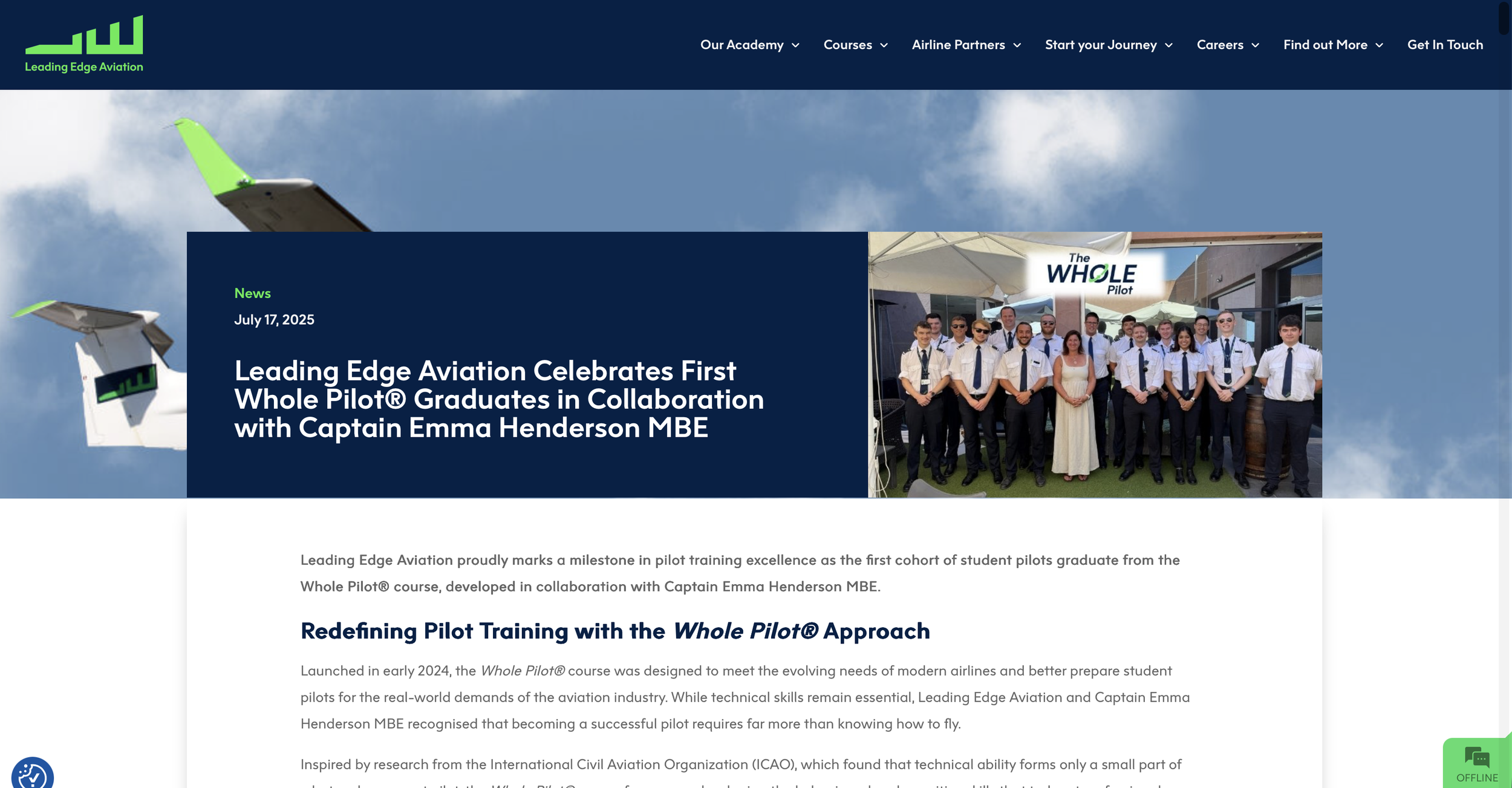 First Whole Pilot Graduates